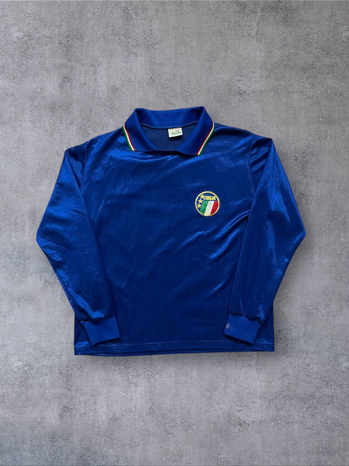 Diadora × Vintage ITALY TEAM 1986 1990 HOME FOOTBALL SHIRT PLAYER ISSUE Size US S / EU 44-46 / 1 - 1 Thumbnail