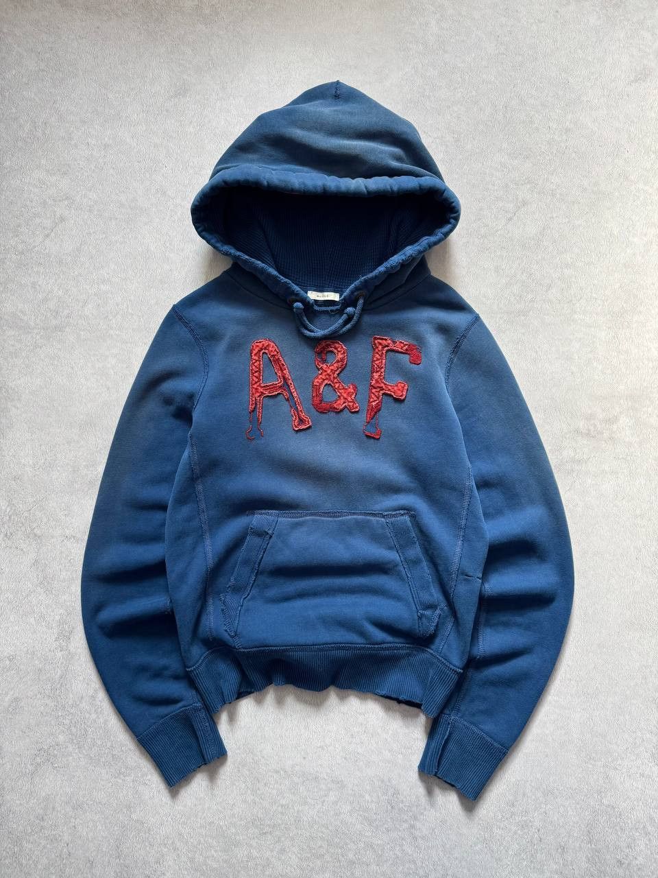 Vintage Abercrombie & Fitch Hoodie Distressed Washed Retro