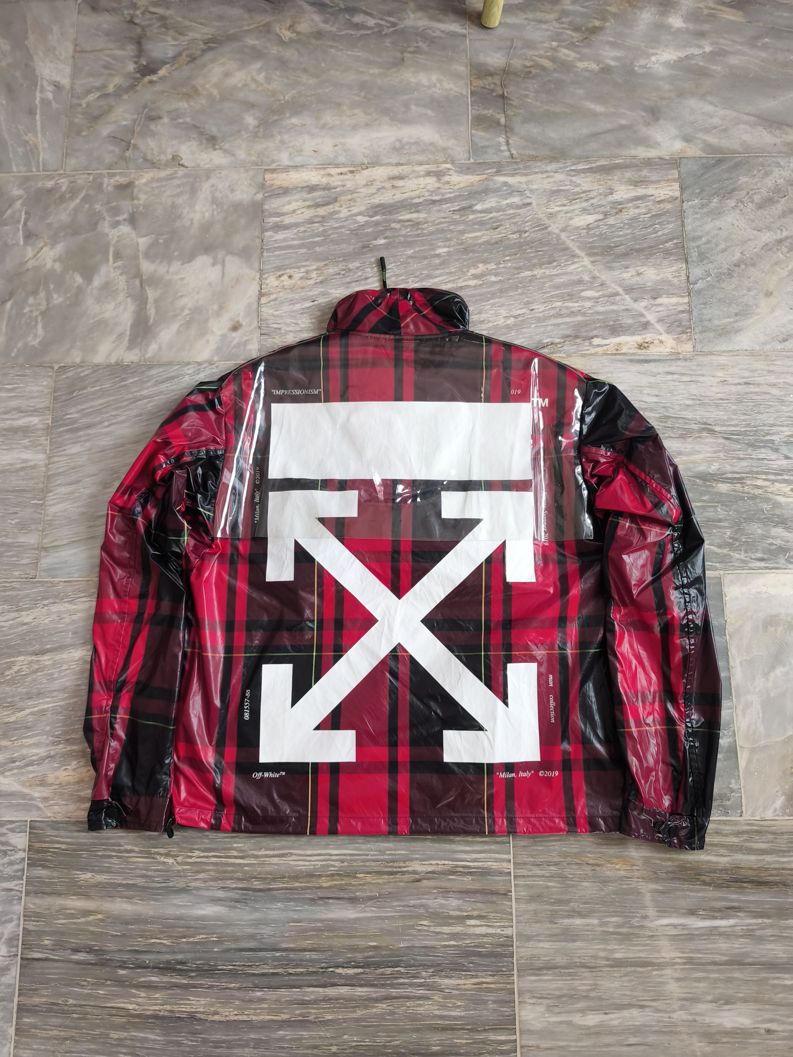 Off-White Off-White Red Checked Anorak Jacket - 19ss Size US M / EU 48-50 / 2 - 10 Thumbnail