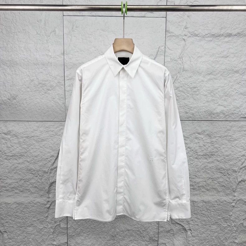 Givenchy Givenchy Sise37 White classic simple collar long-sleeve shi Size US M / EU 48-50 / 2 - 1 Thumbnail