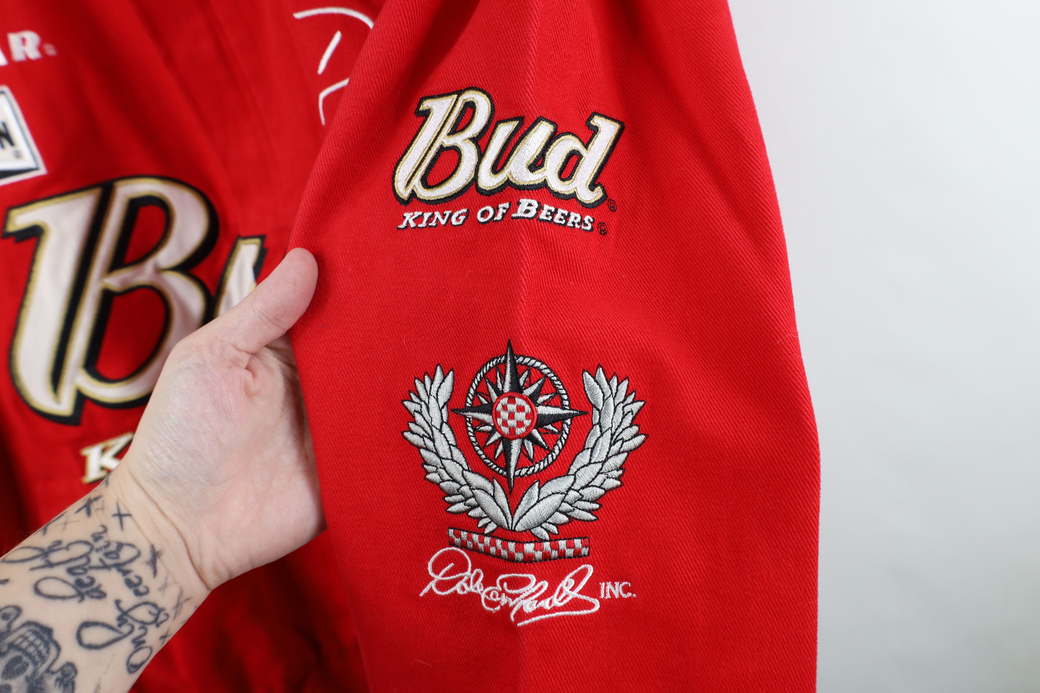 Vintage Deadstock Vintage NASCAR Jr Budweiser Pit Crew Jacket Red Size US XL / EU 56 / 4 - 5 Thumbnail