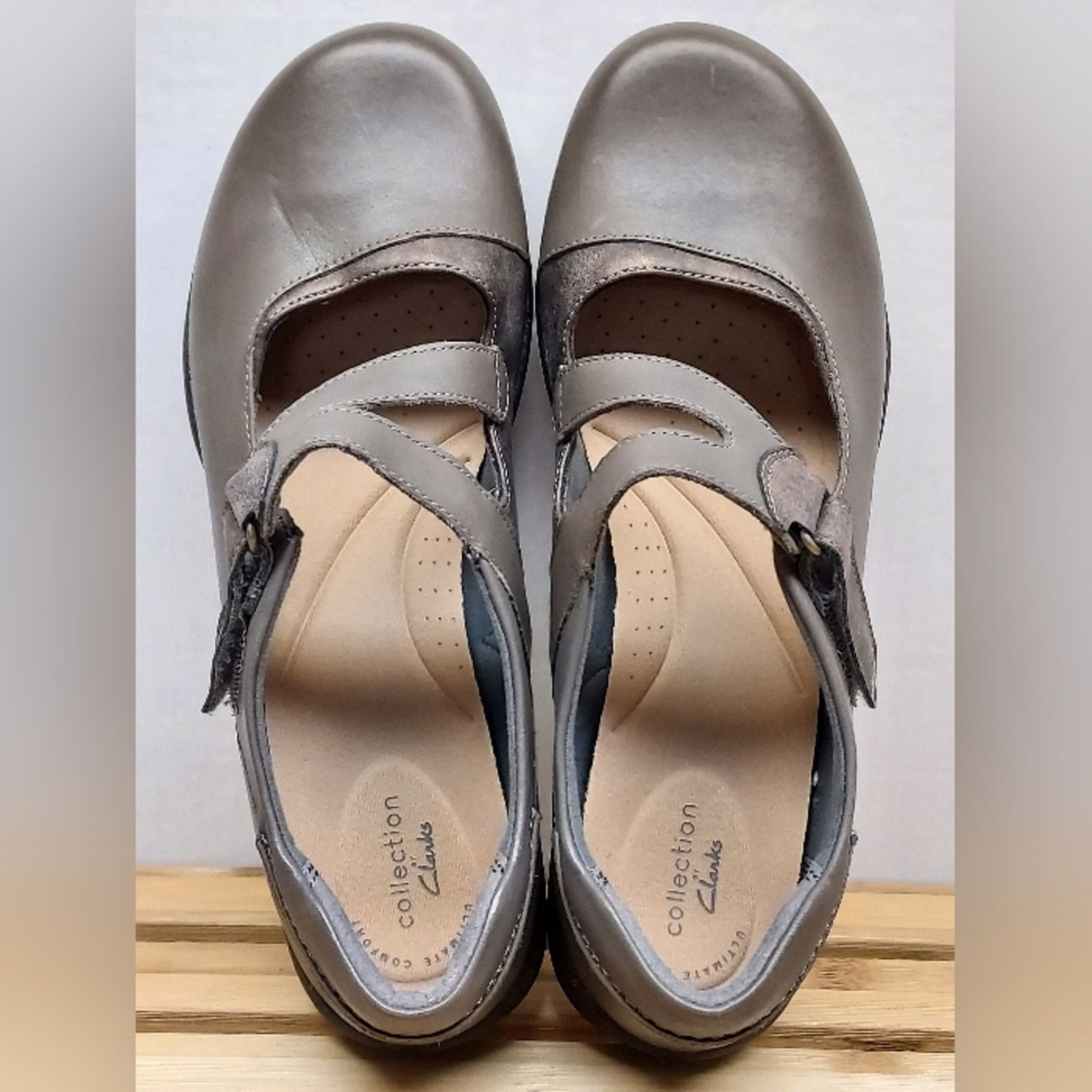 Clarks Clarks Womens Dark Grey Roseville Mary Jane Shoes Size 10 Size US 10 / IT 40 - 8 Thumbnail