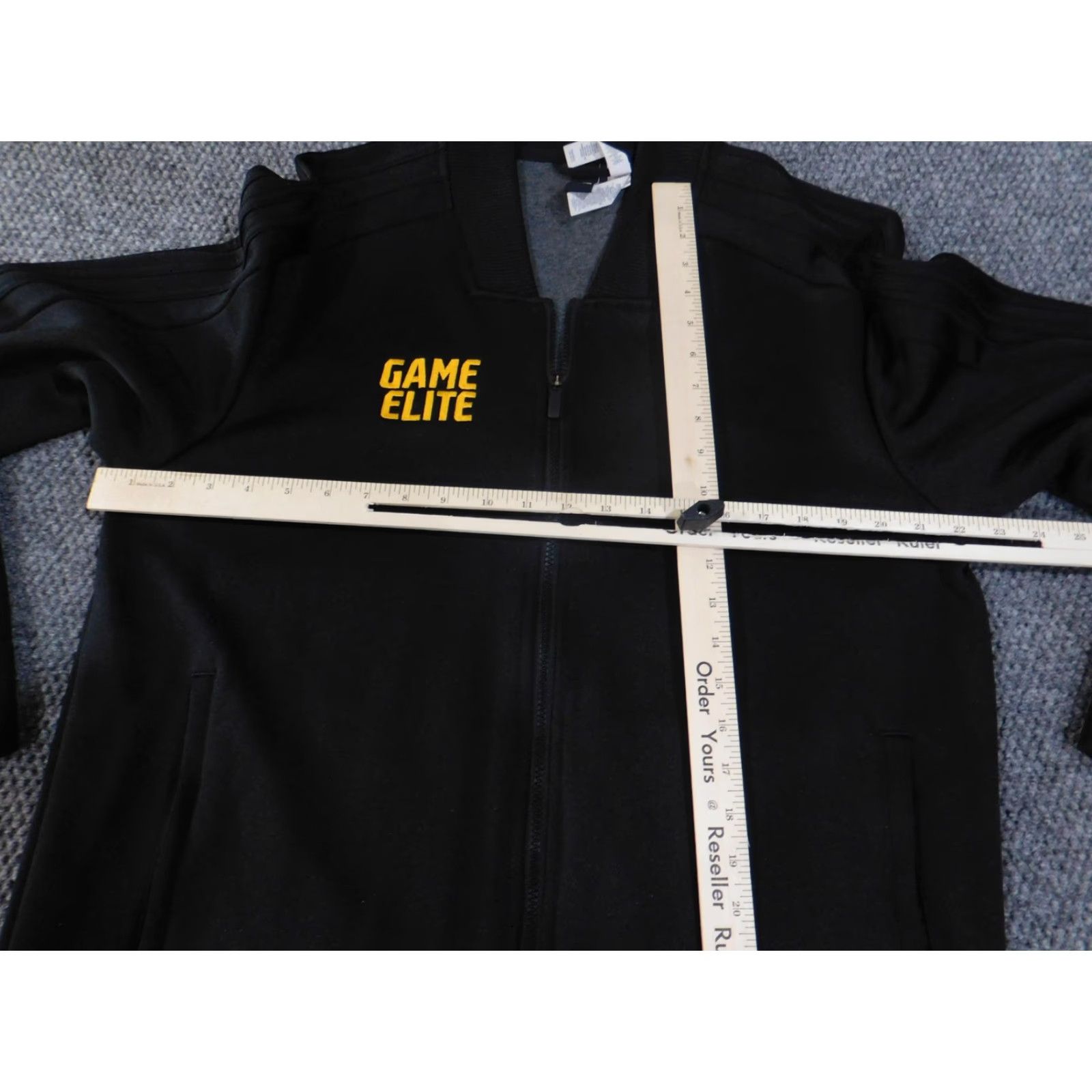Adidas Adidas Jacket Mens XL Black Game Elite Full Zip Athletic Track Coat Size US XL / EU 56 / 4 - 6 Thumbnail