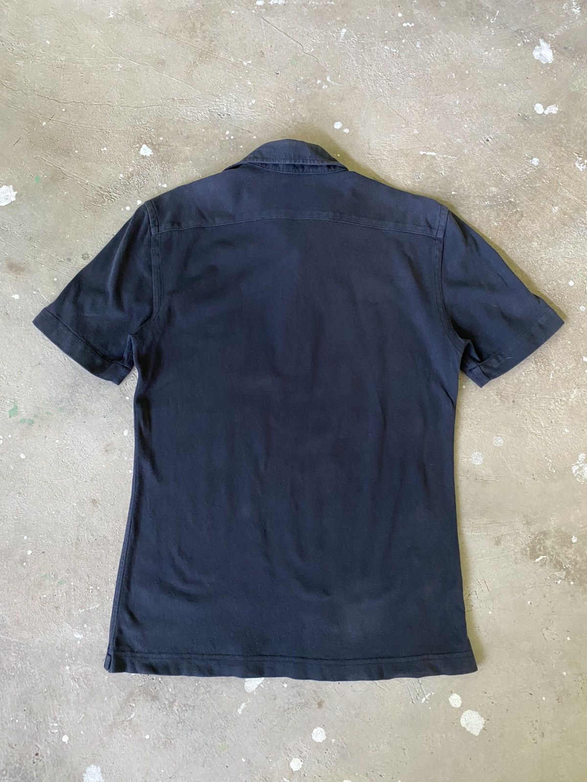 Guy Rover Guy Rover Italy Minimal Polo Shirt Dark Navy Cotton Size US S / EU 44-46 / 1 - 9 Thumbnail