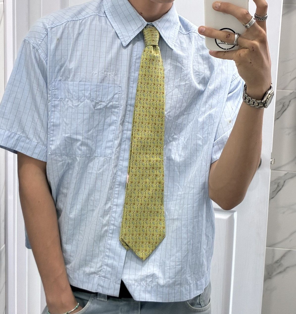 Salvatore Ferragamo Salvatore Ferragamo Silk Tie (Made in Italy) Size ONE SIZE - 1 Thumbnail