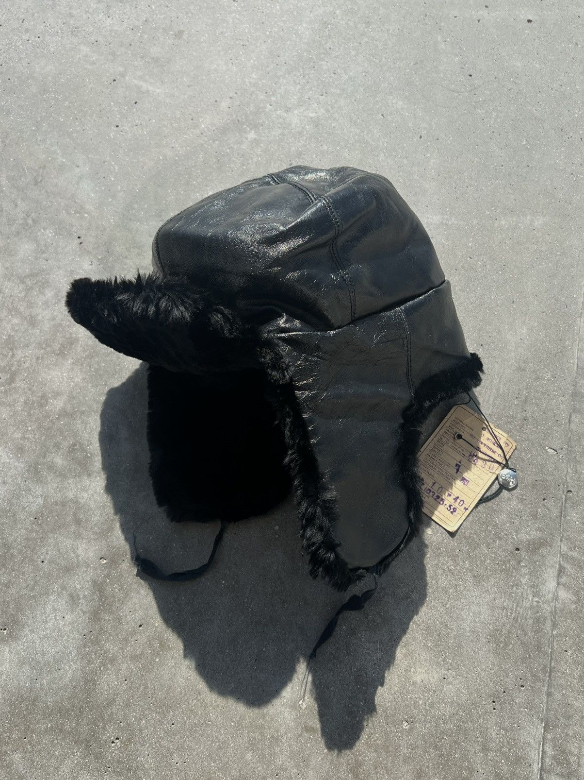 Vintage Goat Skin Russian Pilot hat