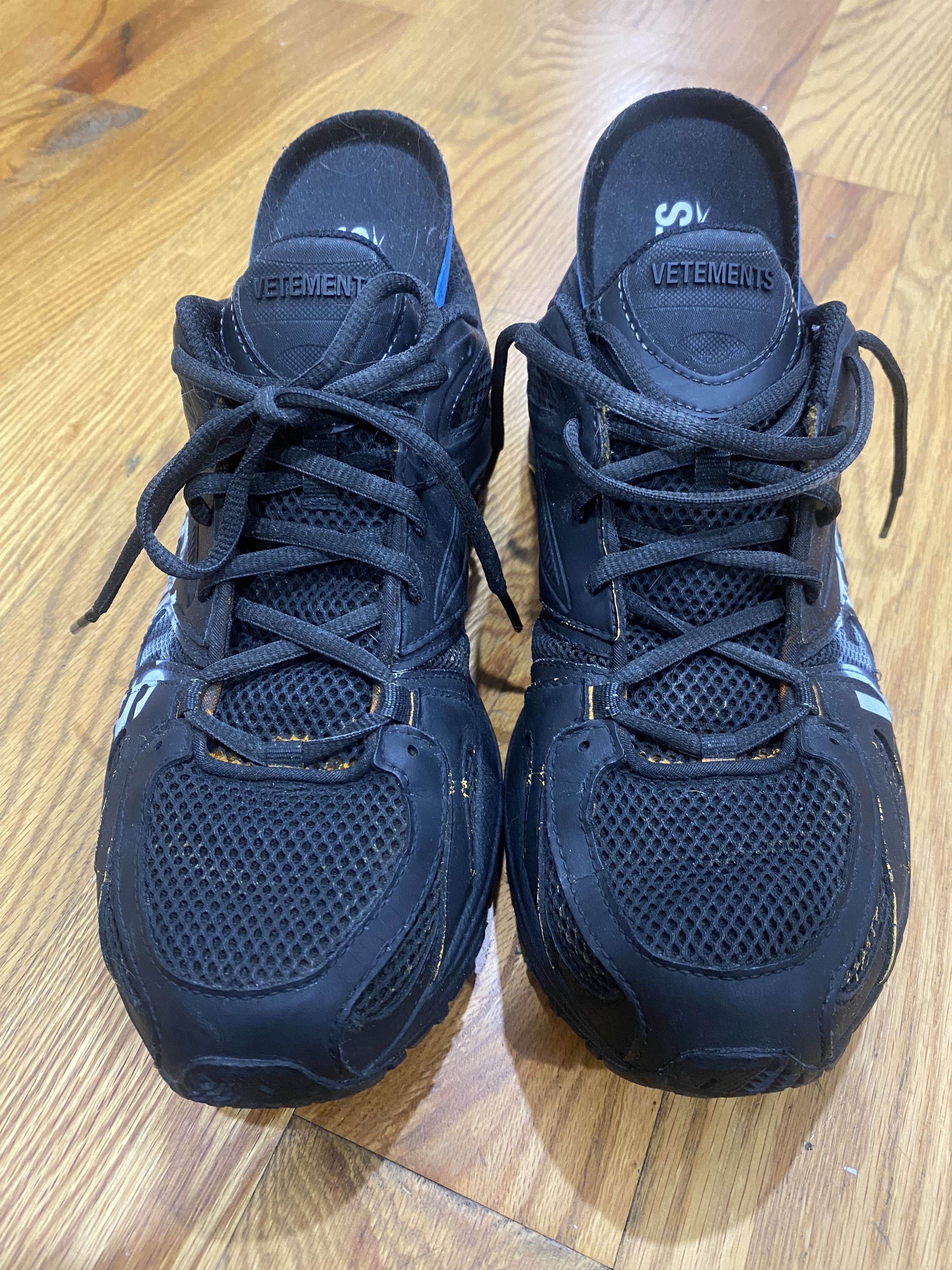 Vetements Vetements ‘Artisanal’ Black Scratch-Off Reebok Spike Runner Size US 8.5 / EU 41-42 - 5 Thumbnail