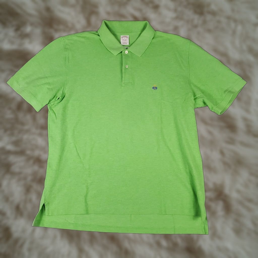 Brooks Brothers Brooks Brothers Polo Shirt Mens Size Large Green Casual Short Sleeve Ladies? Size US L / EU 52-54 / 3 - 1 Thumbnail