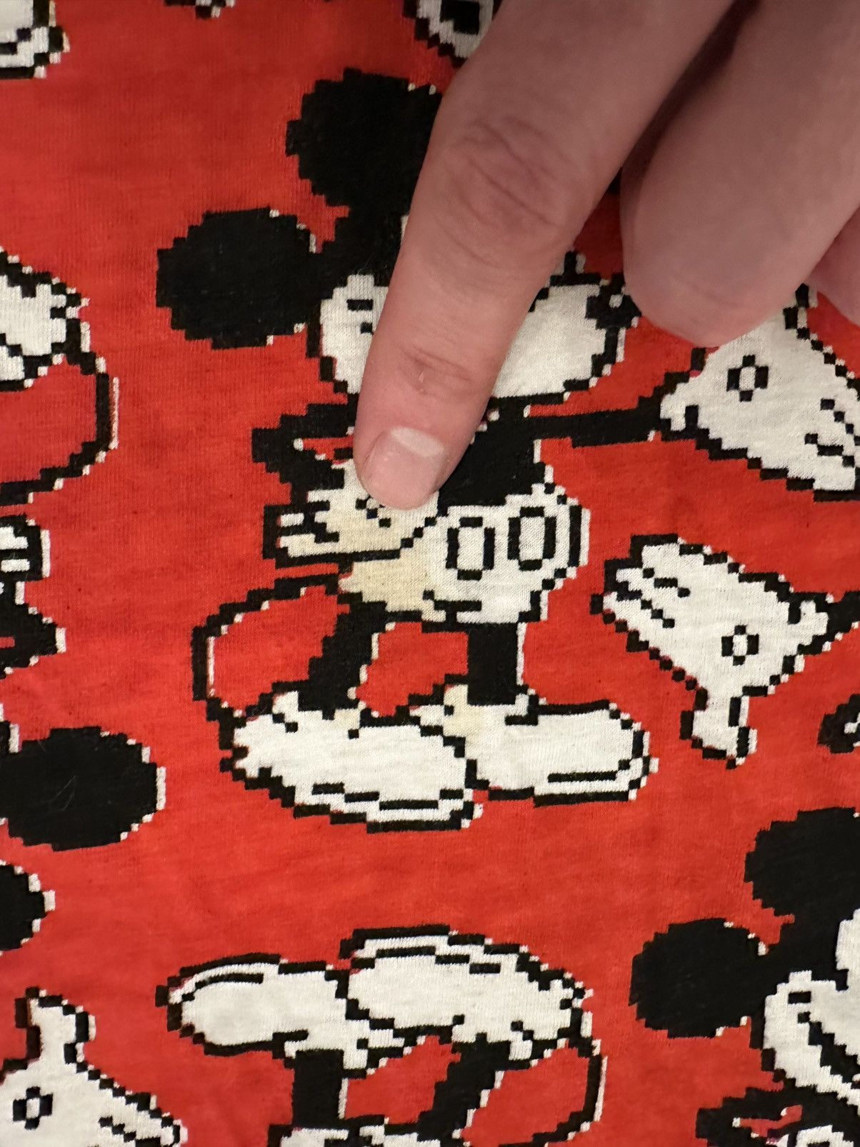 Disney Vintage Mickey Mouse Pixelated Reversible Sweatshirt-OS Size L / US 10 / IT 46 - 4 Thumbnail