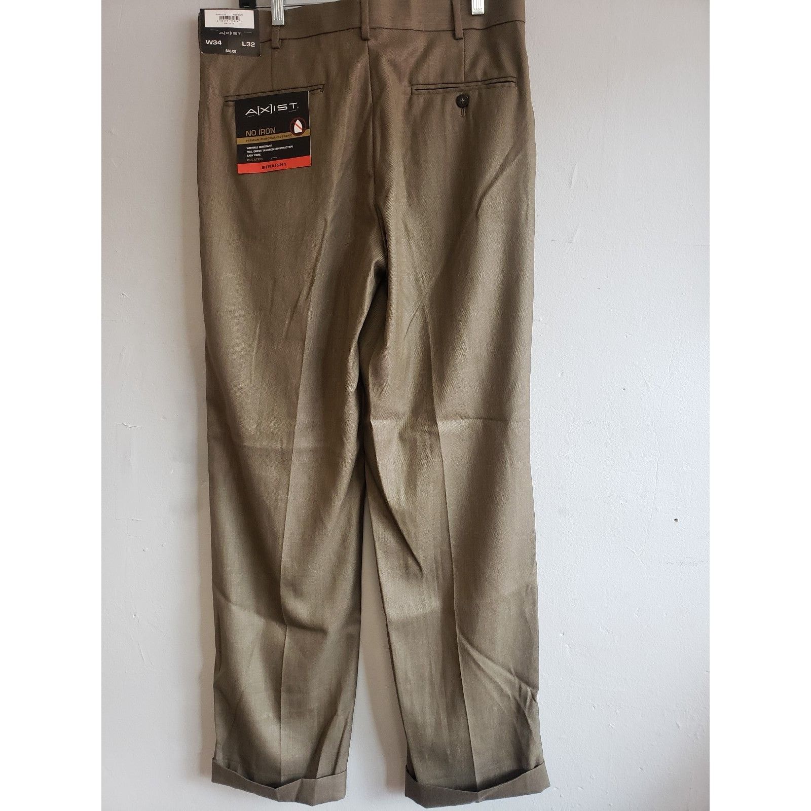 Axist NEW men's 34" x32" A(X)IST dressy casual pants Size 34R - 1 Thumbnail