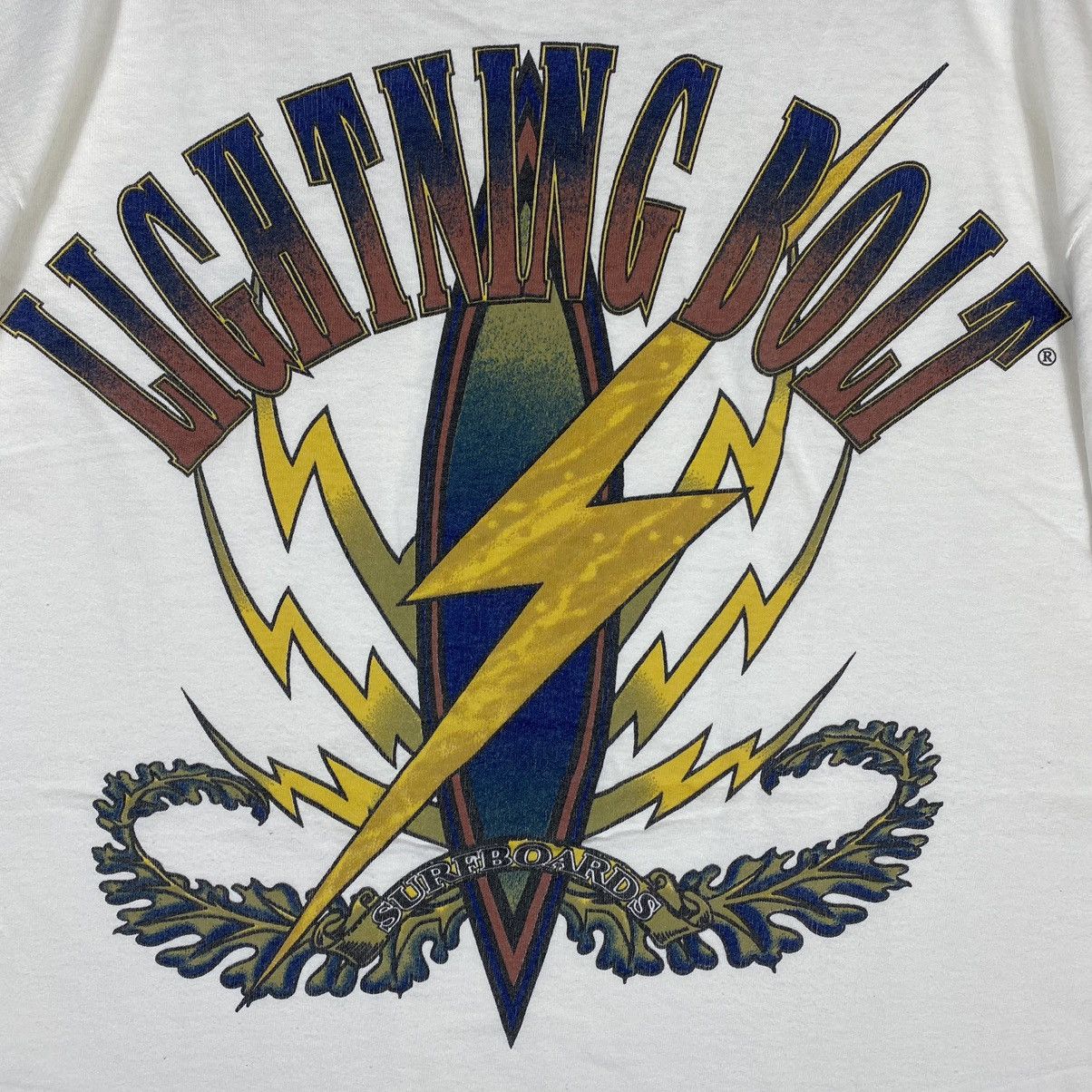 Lightning Bolt Vintage 90's LIGHTNING BOLT Surfboards Graphic Surf Tee Size US M / EU 48-50 / 2 - 3 Thumbnail