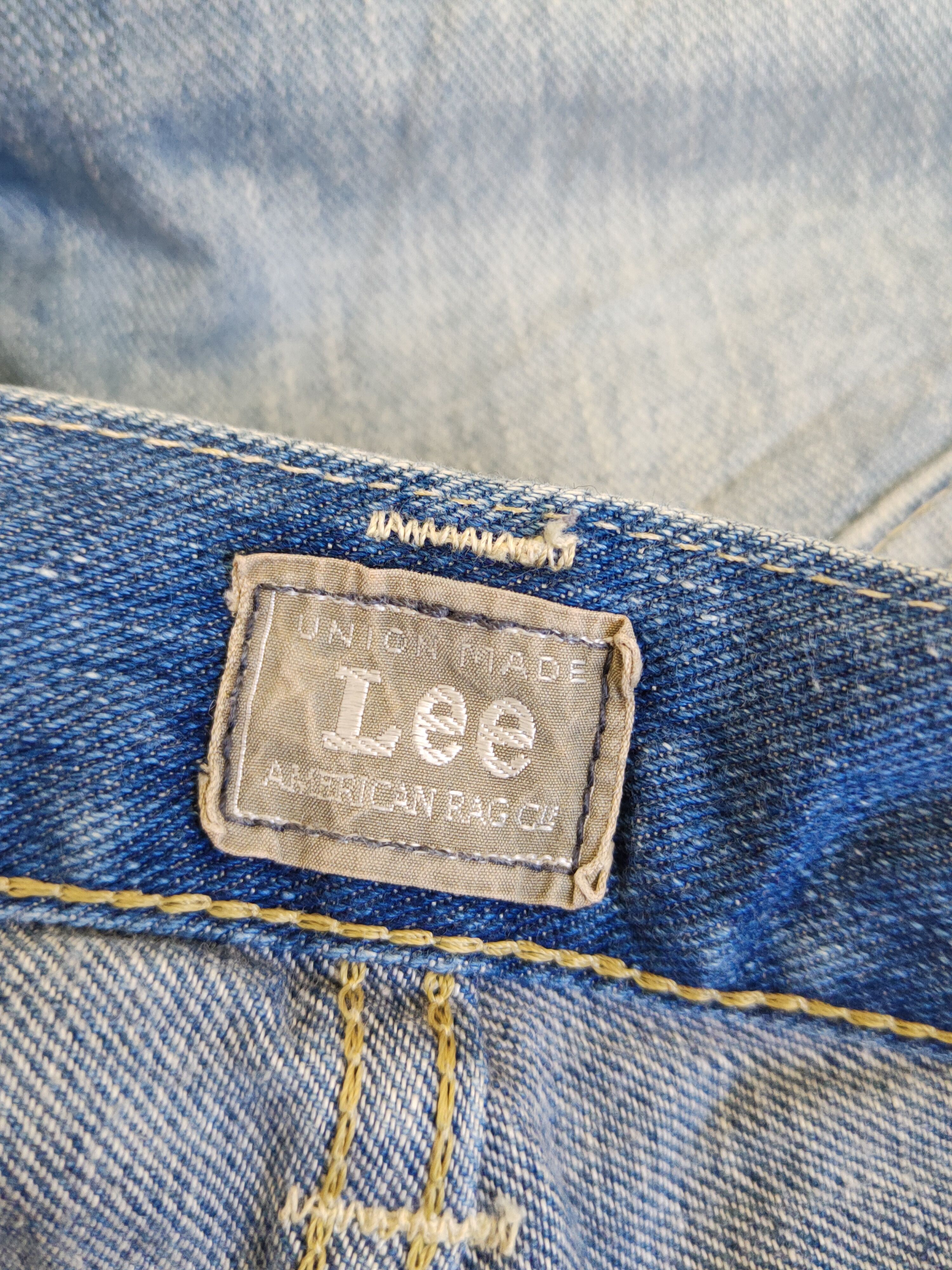 Lee Blue Faded Distressed Ripped Jeans #S1812