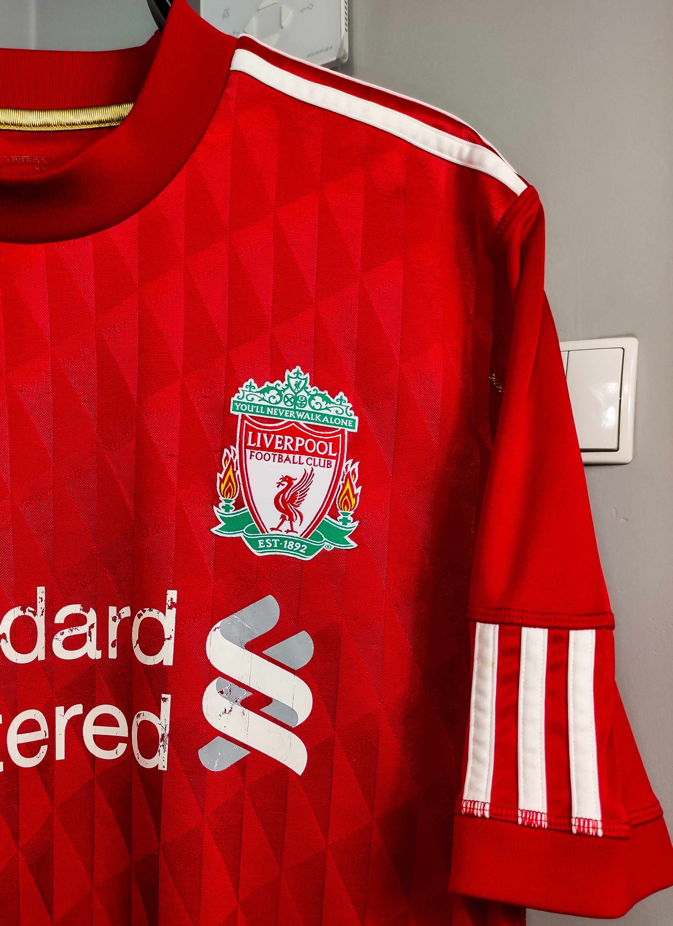 Adidas Raul Meireles #4 Liverpool FC 2010 2011 2012 Adidas Home M Size US M / EU 48-50 / 2 - 11 Thumbnail