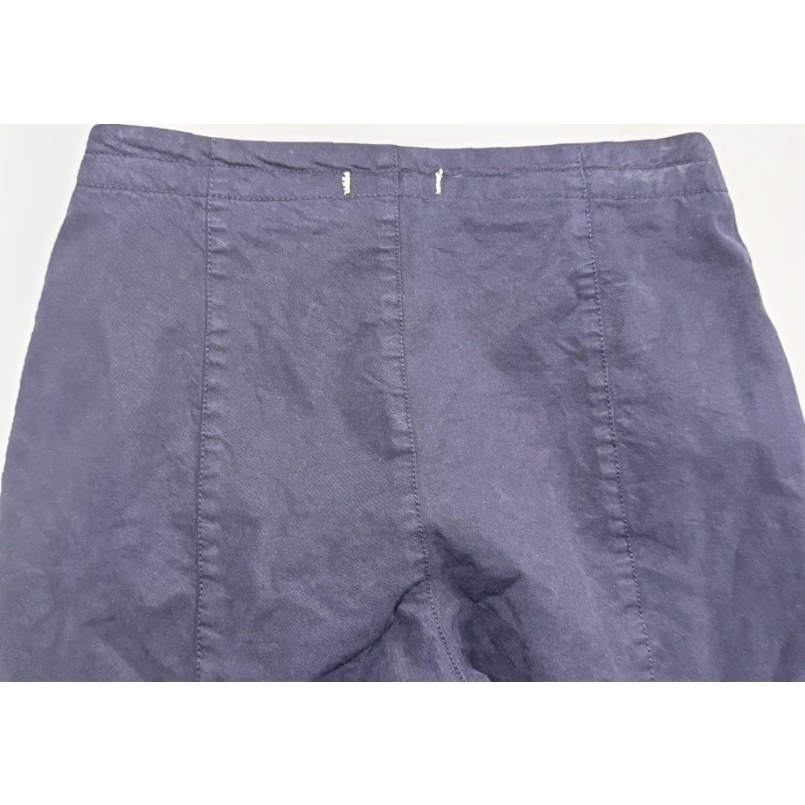 Alex Mill VINTAGE? No. Alex Mill Blue Drawstring Trousers Women Size 4 27 x 27.5 Inseam 27.5" Blue Chino Bohemian Travel Casual Regular Fit Pants Women Size 27" / US 4 / IT 40 - 7 Thumbnail