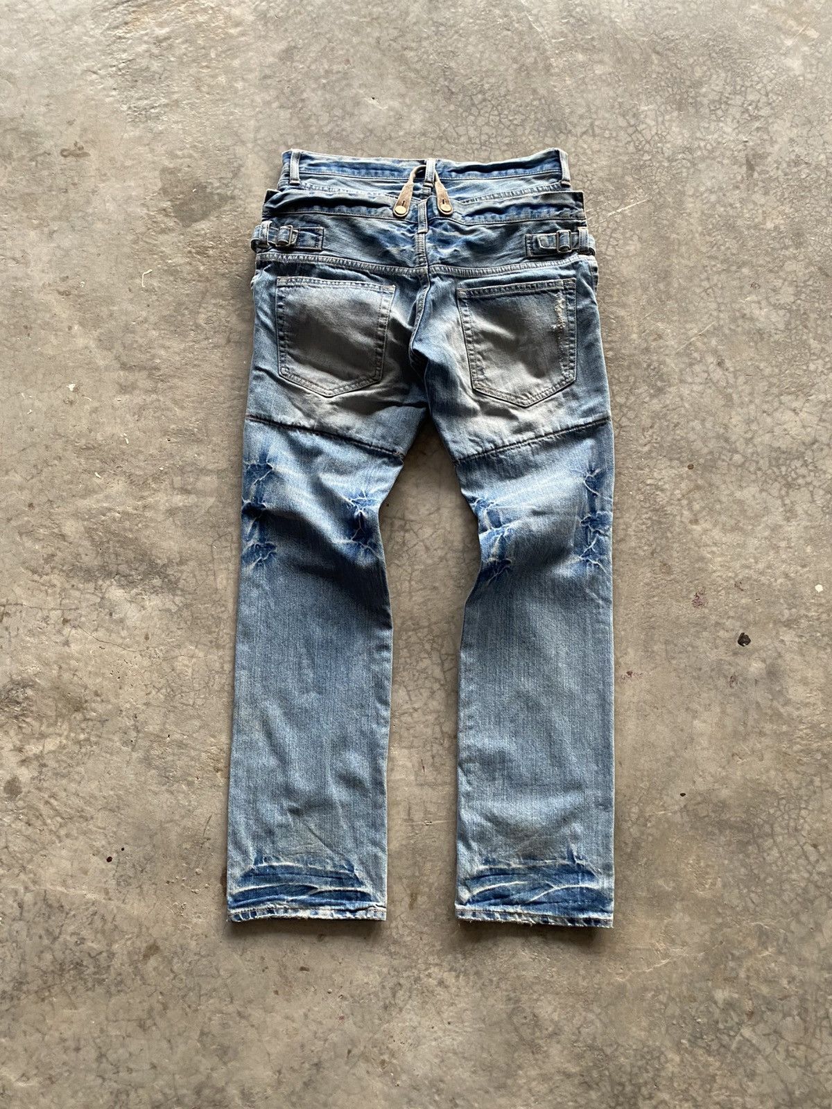 PPFM PPFM Double waist blue denim Size US 33 - 9 Thumbnail