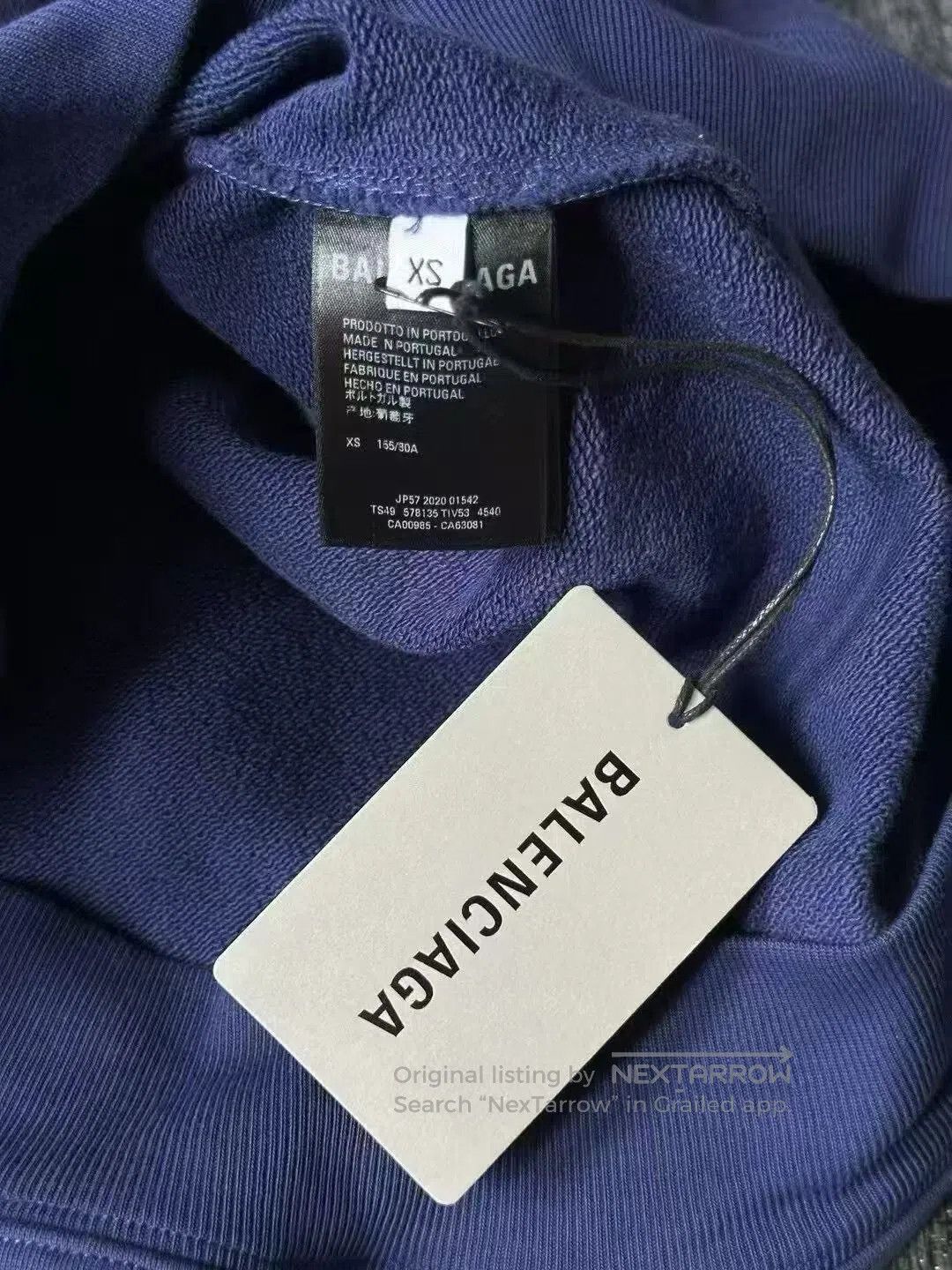 Balenciaga balenciaga blue logo hoodie. Size US XS / EU 42 / 0 - 4 Thumbnail