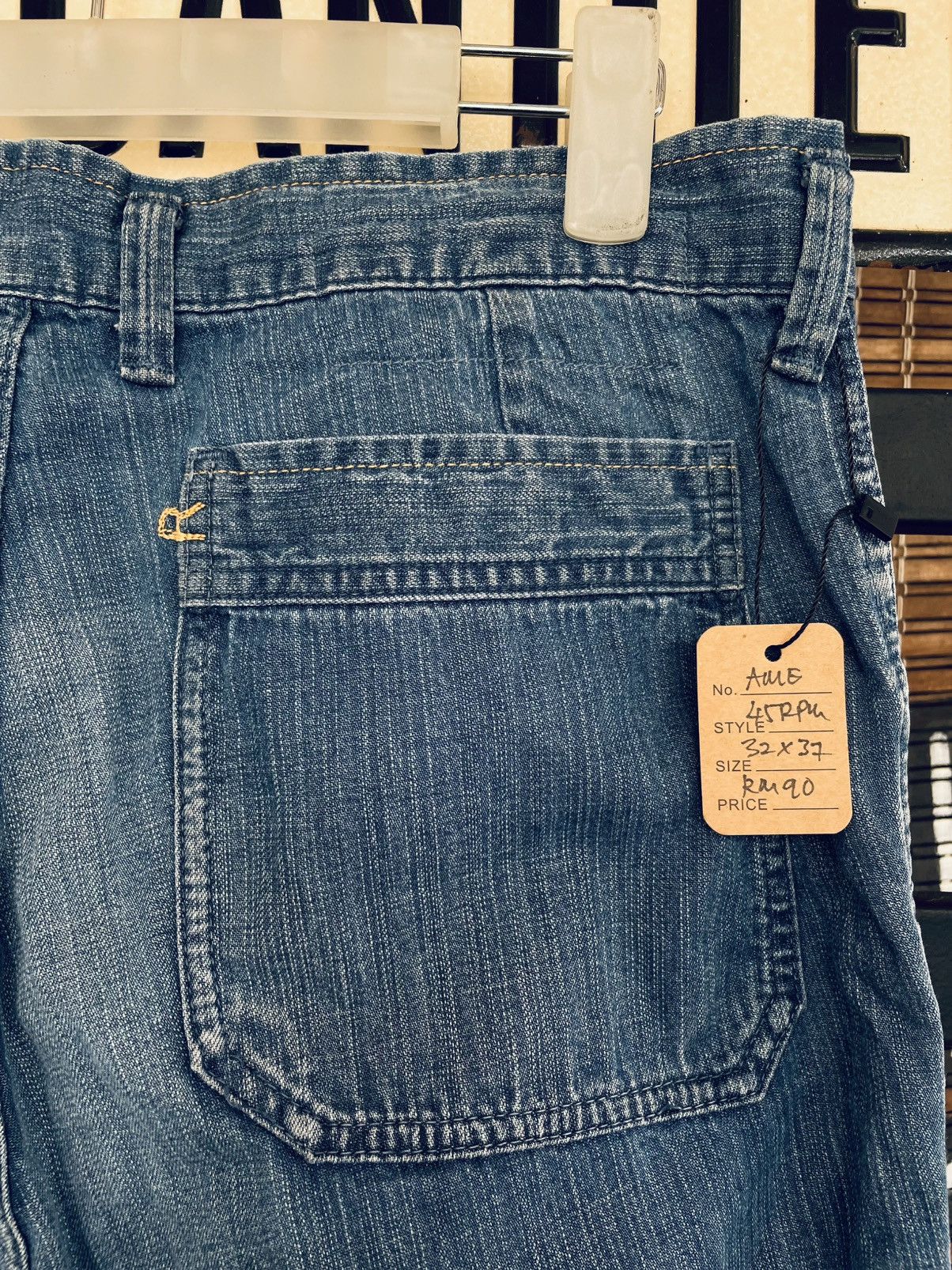 45rpm × Japanese Brand × Vintage 45rpm Studio Japan Flare Jeans Pants Size US 37 - 1 Thumbnail