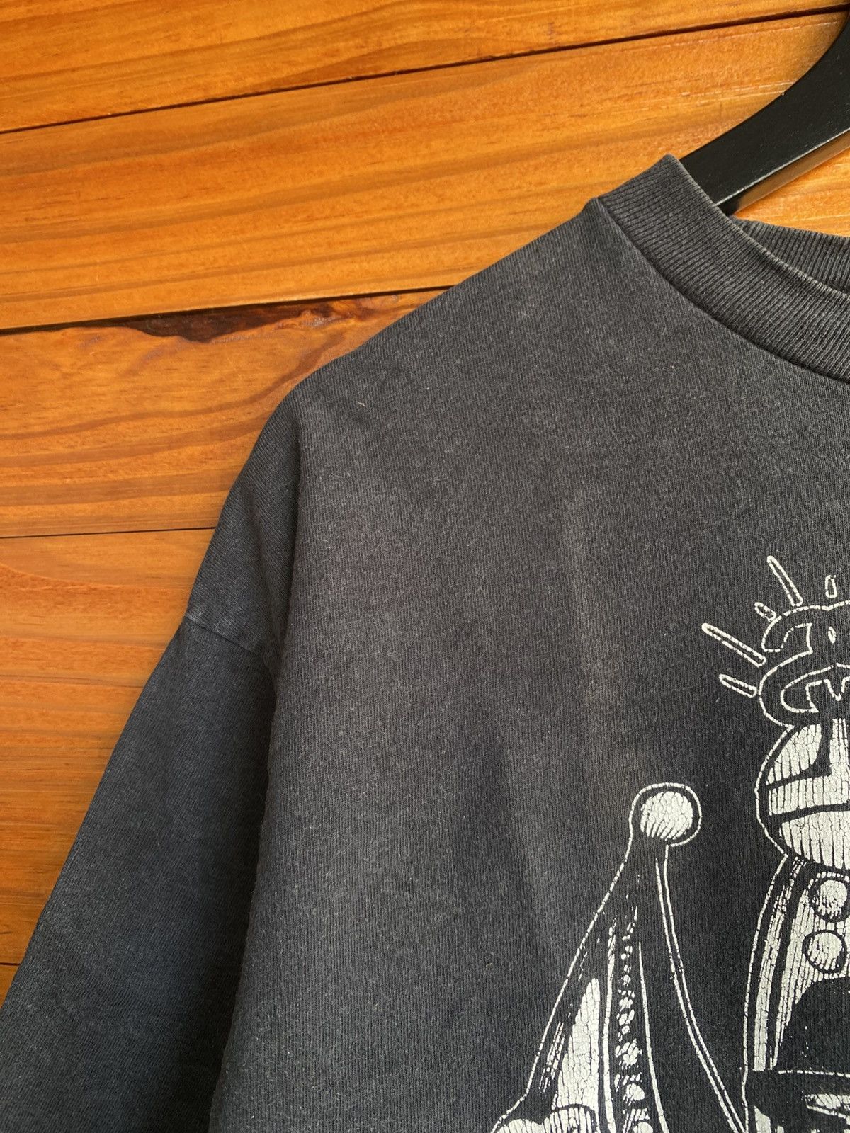 Stussy Vintage Late 90s Stüssy Hip-Hop Graphic T-Shirt Faded Black Size US L / EU 52-54 / 3 - 8 Thumbnail