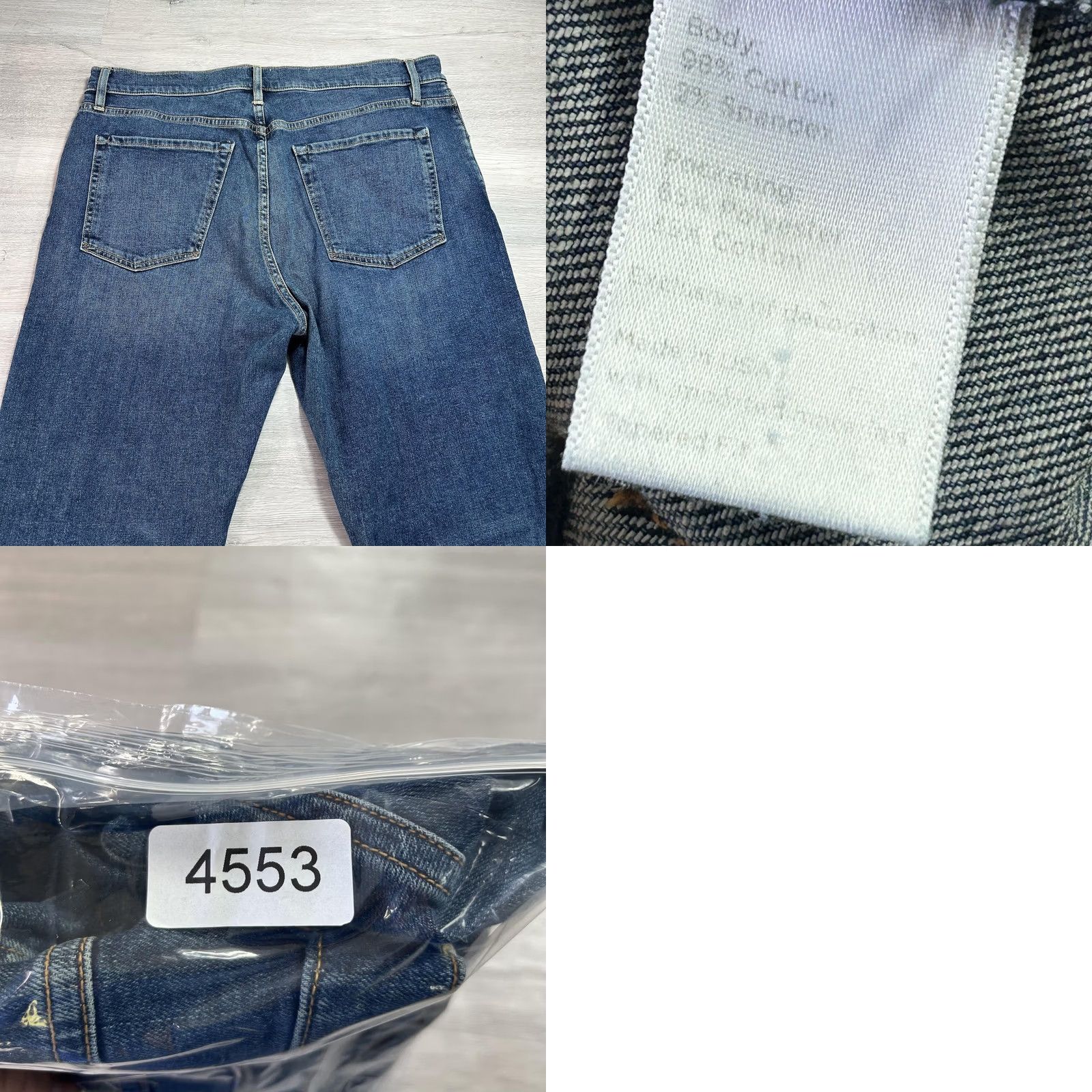 Flint And Tinder Flint and Tinder Jeans Mens 36x32 Blue Tapered Slim Stretch Denim Medium Wash Jeans Size US 36 / EU 52 - 9 Thumbnail