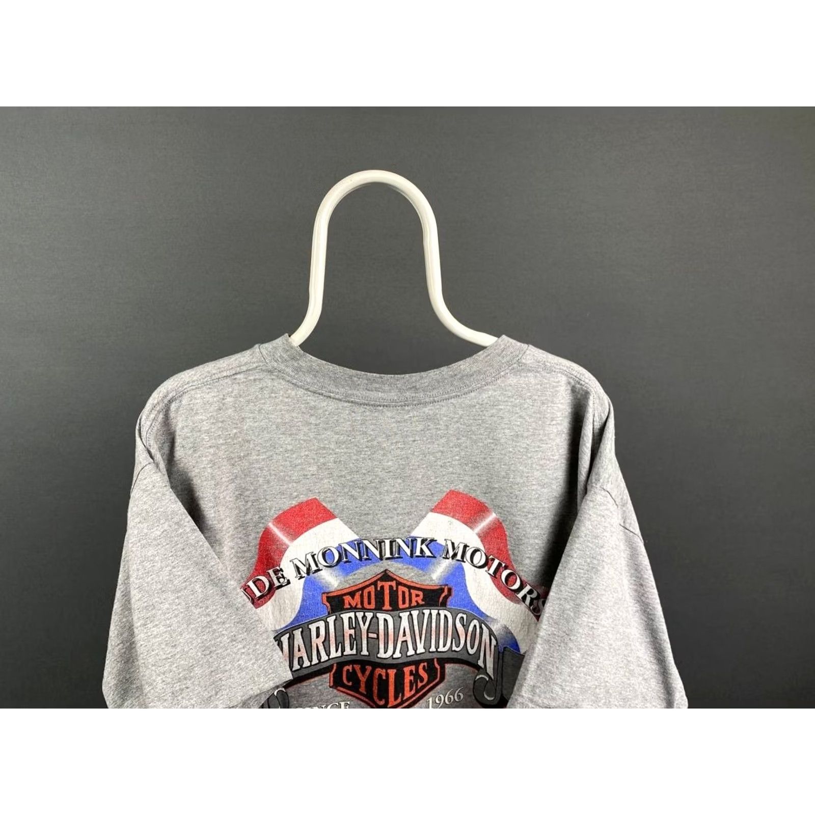 Harley Davidson Harley-Davidson Mens T-Shirt Gray XL Crew Neck Short Sleeve Motorcycle Logo Classic All Seasons Breathsable Shirt Size US XL / EU 56 / 4 - 8 Thumbnail