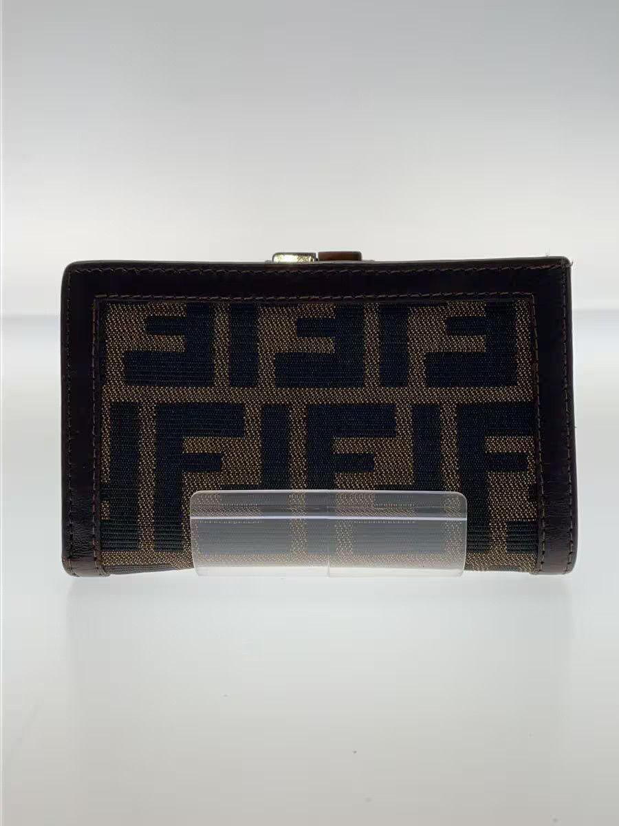 Fendi Fendi Canvas Tri-Fold Wallet Brown Size ONE SIZE - 2 Thumbnail