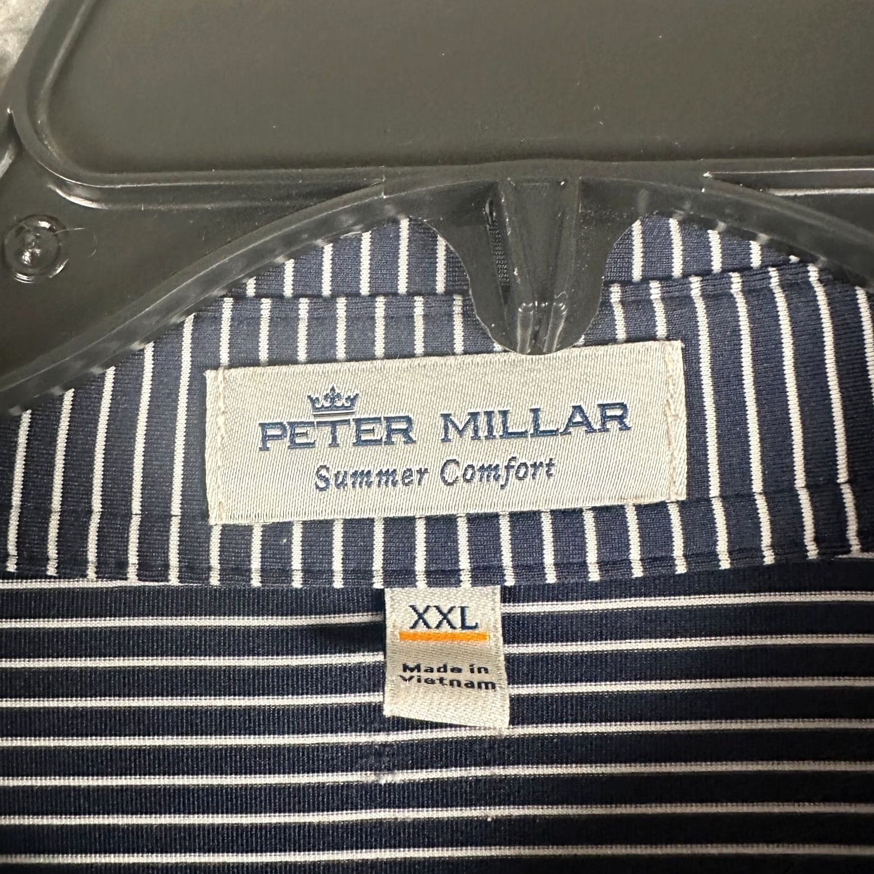Peter Millar Peter Millar Shirt Mens 2XL Striped Summer Comfort Emory University Size US XXL / EU 58 / 5 - 4 Thumbnail