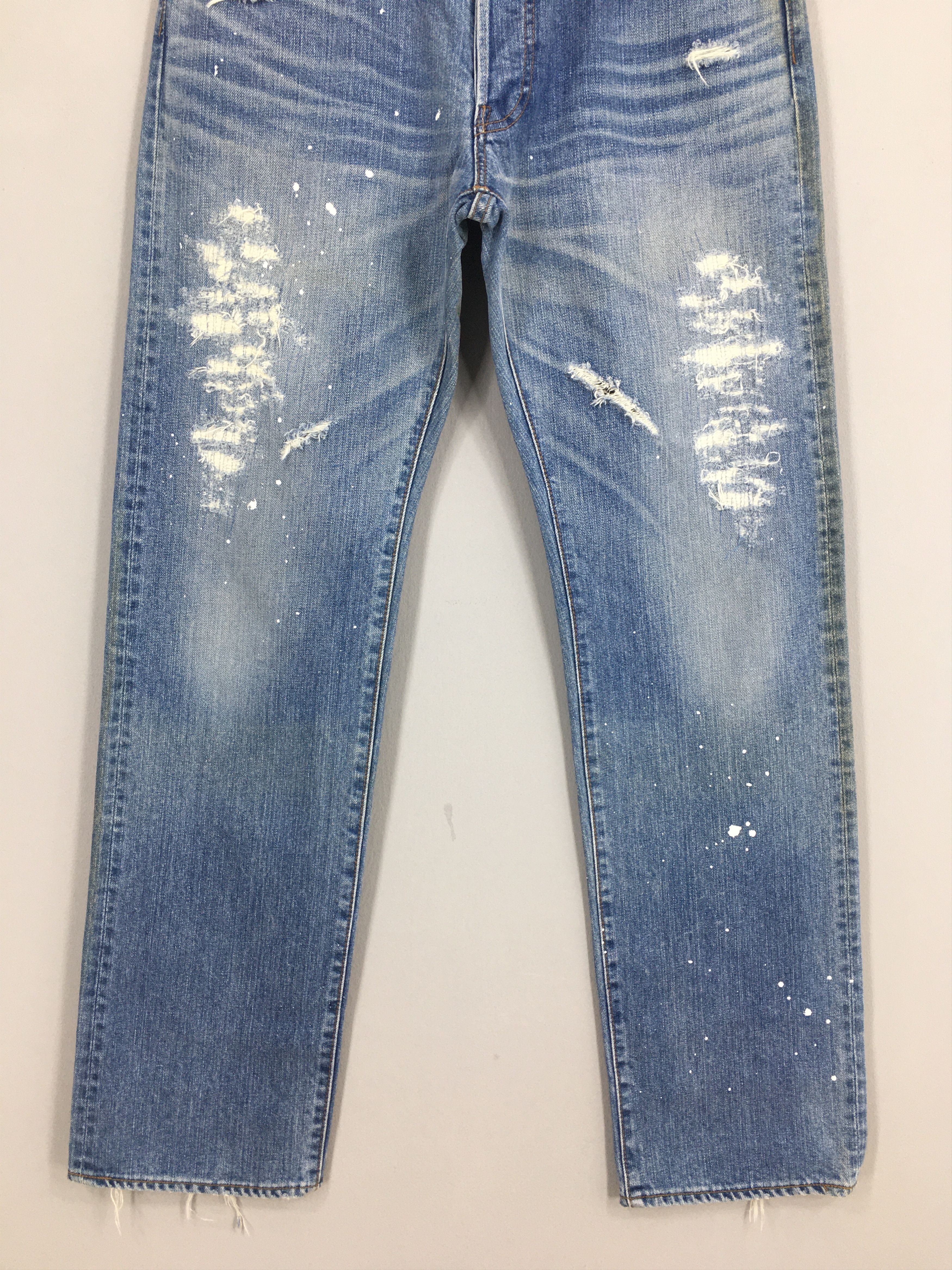 Eternal Size 31x31.5 Vintage Eternal Low Rise Distressed Jeans S551 Size US 31 - 3 Thumbnail