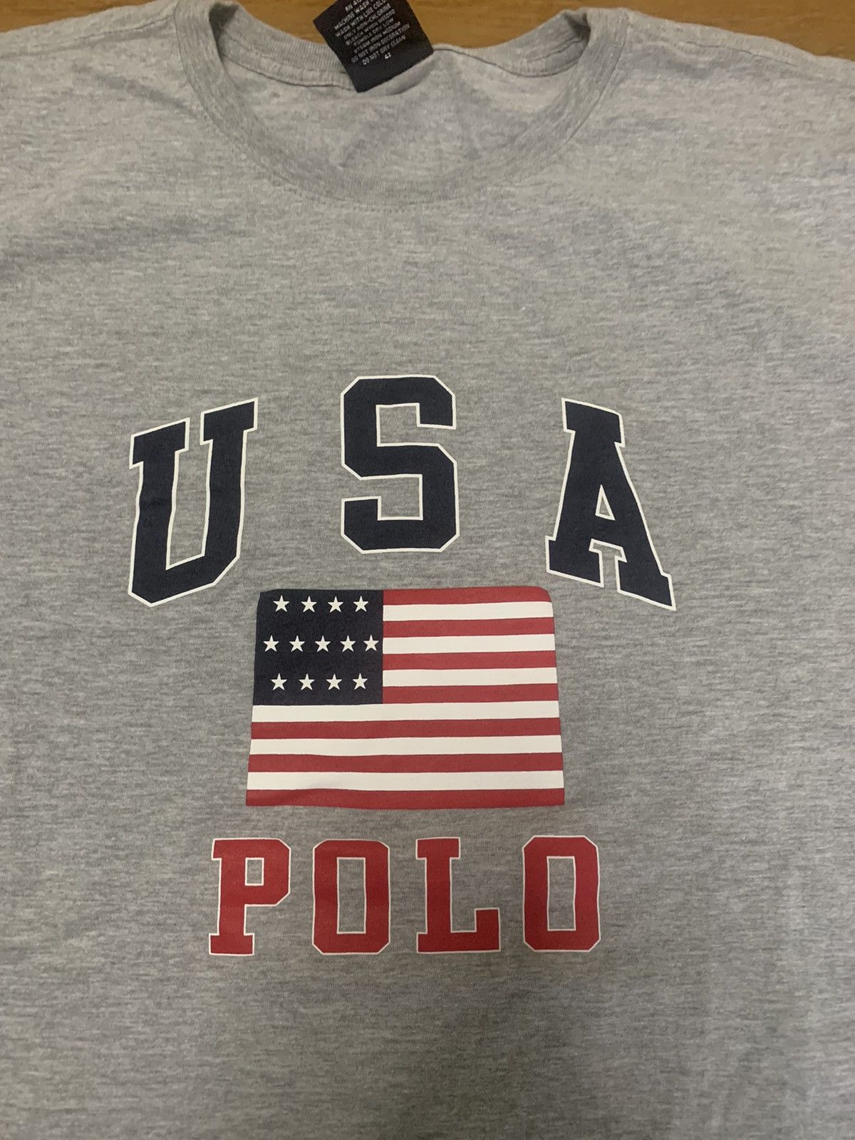 Ralph Lauren × Vintage Vintage Polo Sport USA Spellout Shirt Size US XXL / EU 58 / 5 - 2 Thumbnail