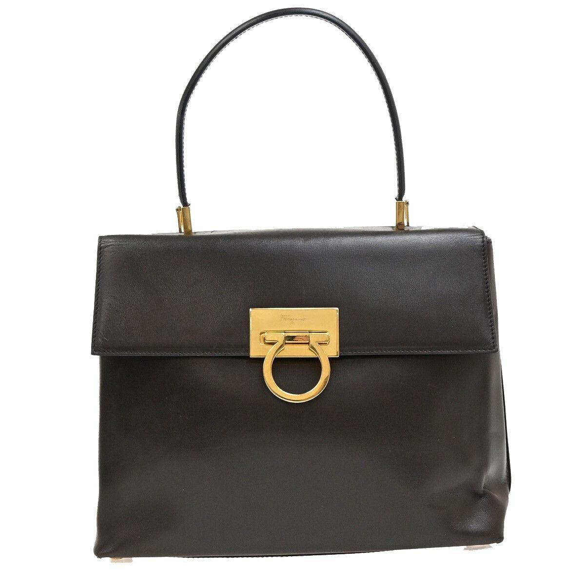 Salvatore Ferragamo Salvatore Ferragamo Gancini Convertible Top Handle Bag Leather Size ONE SIZE - 1 Thumbnail