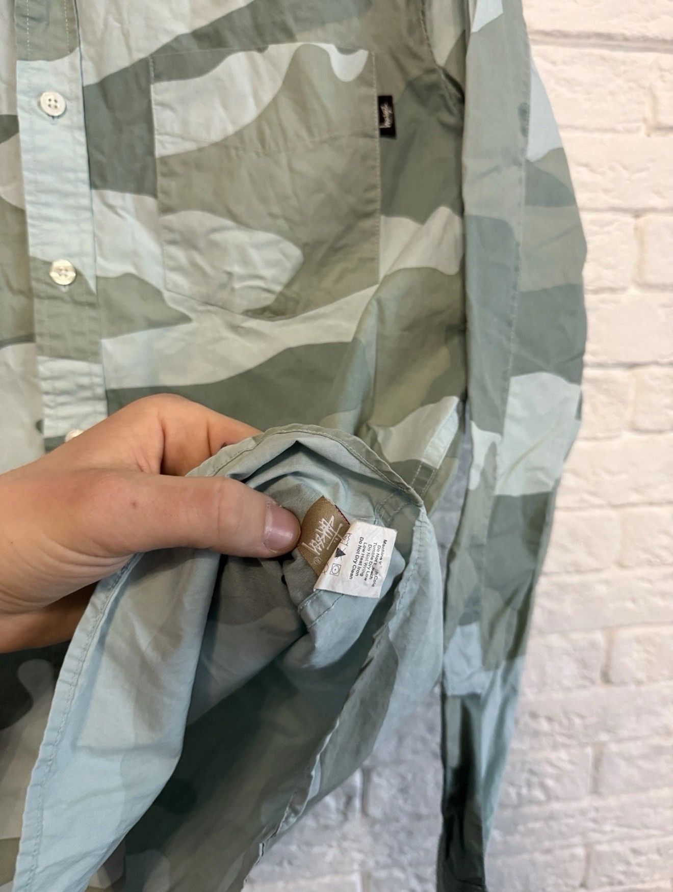 Stussy Rare Stussy Nylon Camo Shirt Sz M Size US M / EU 48-50 / 2 - 7 Thumbnail