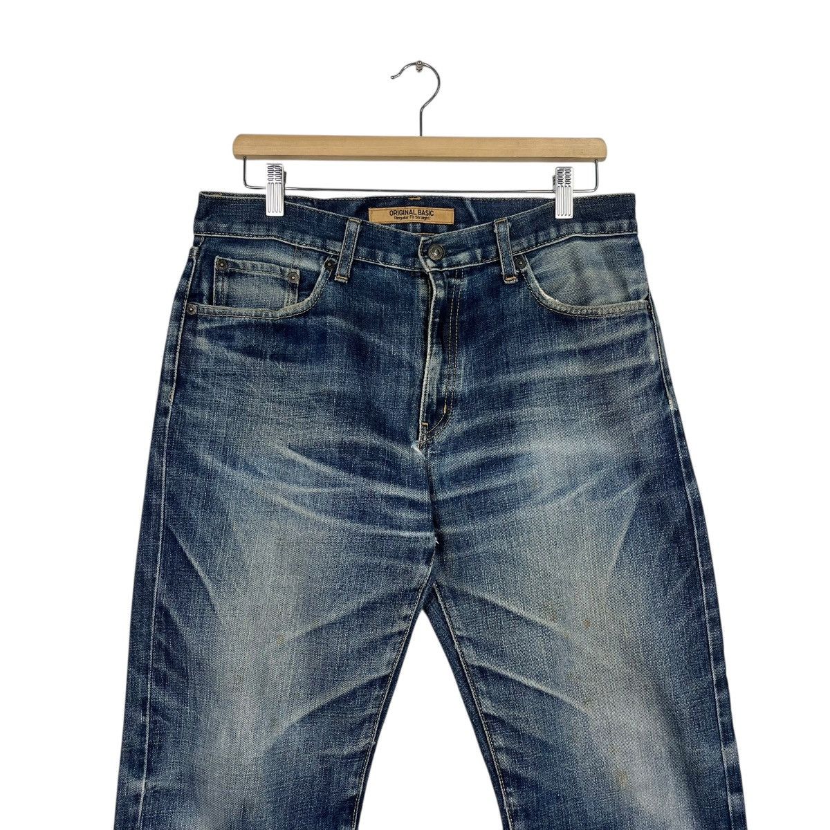 Japanese Brand Vintage Japanese Designer Distressed Faded Denim Size US 32 / EU 48 - 3 Thumbnail