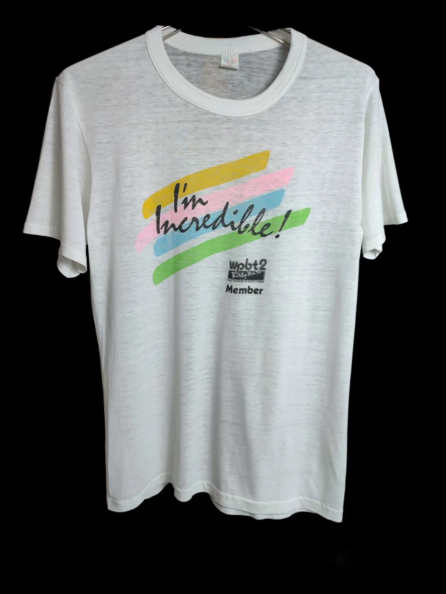 Vintage Vintage 80's wpbt2 tv I'm incredible Florida t-shirt Size US L / EU 52-54 / 3 - 1 Thumbnail