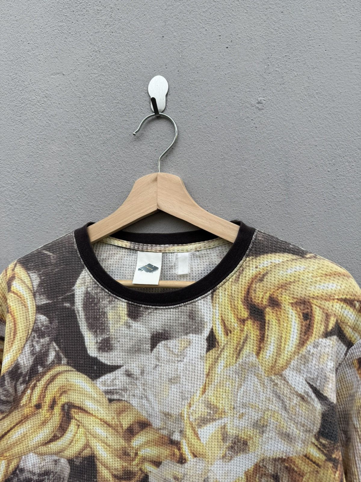 PHENOMENON ARCHIVED‼️2000s PHENOMENON Gold Chains Fullprint Waffle Tee Size US L / EU 52-54 / 3 - 3 Thumbnail