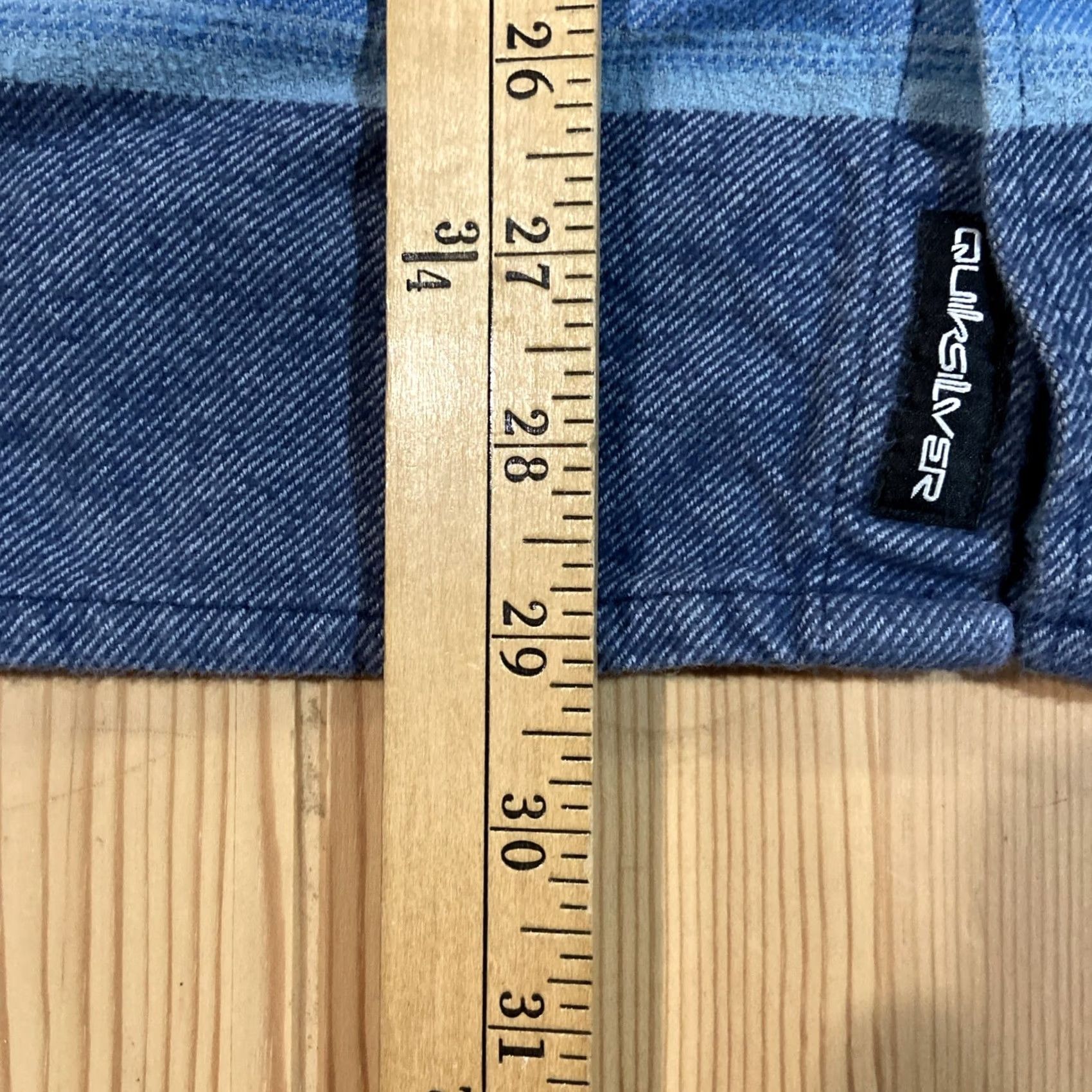 Quiksilver Quiksilver Shirt Men's Button-Up Long Sleeve Plaid Blue Cotton Regular L Size US L / EU 52-54 / 3 - 4 Thumbnail