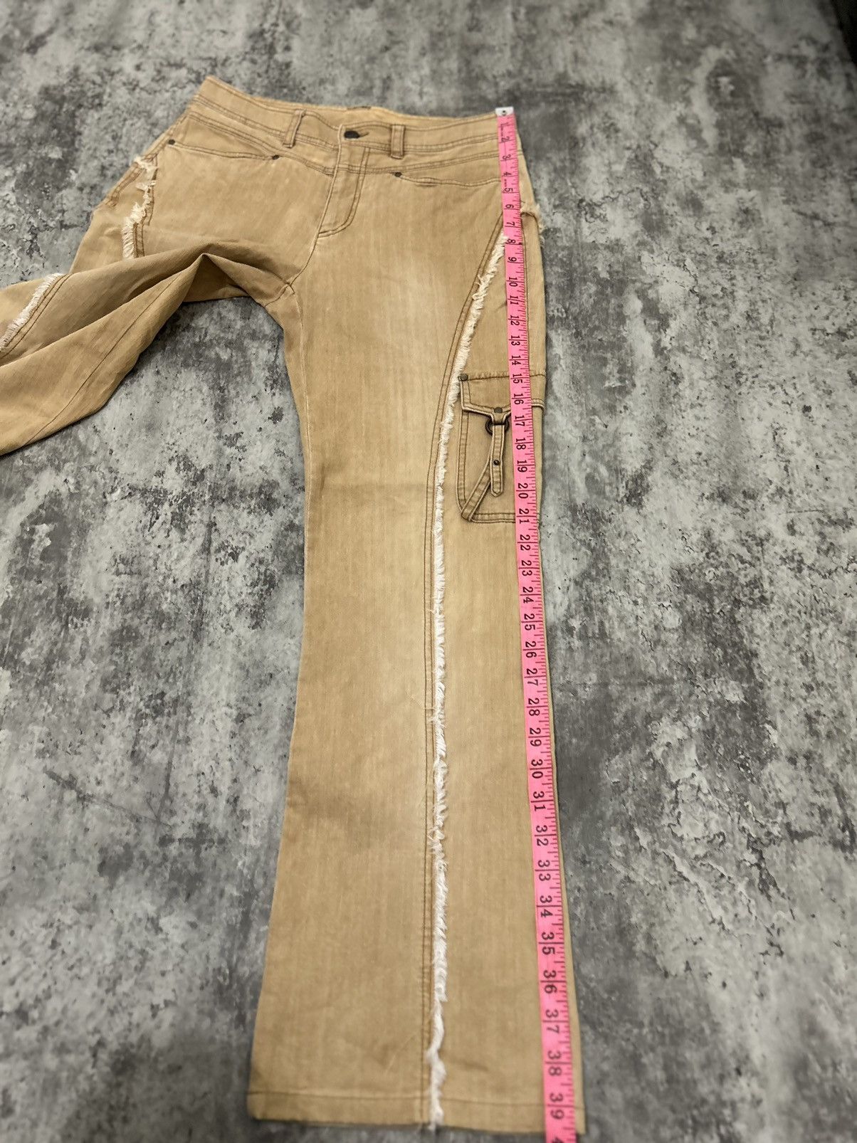 Hysteric Glamour × Japanese Brand × Vintage Vintage Clermont Cargo Spiral Flare Pants Size US 30 / EU 46 - 19 Thumbnail