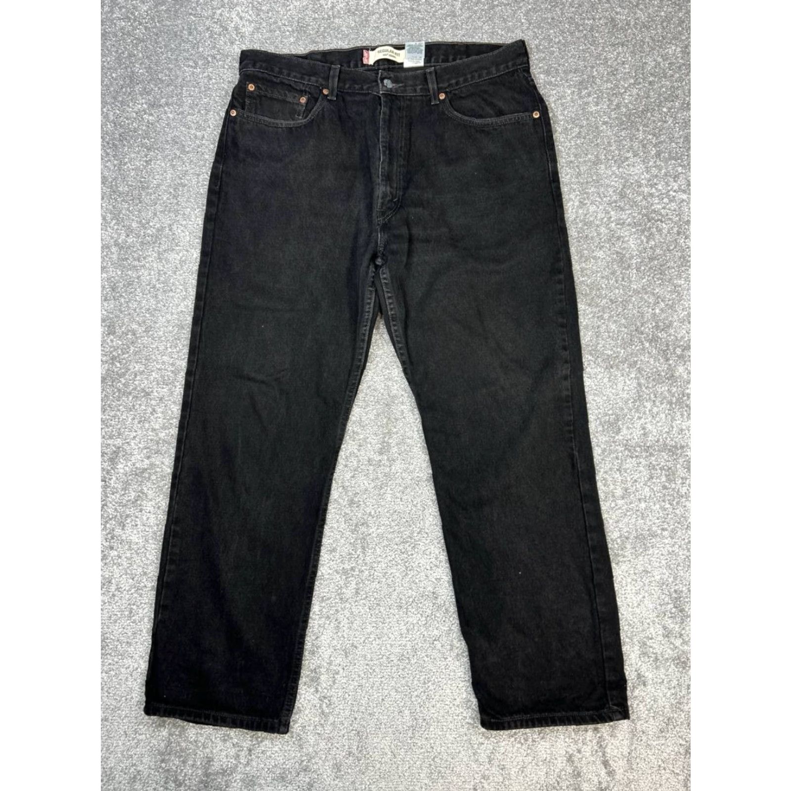 Levi's Levi's 505 Jeans Mens 38 Black Cotton Regular Fit Mid Rise Straight Leg 36x29 y2k Size US 38 / EU 54 - 2 Thumbnail