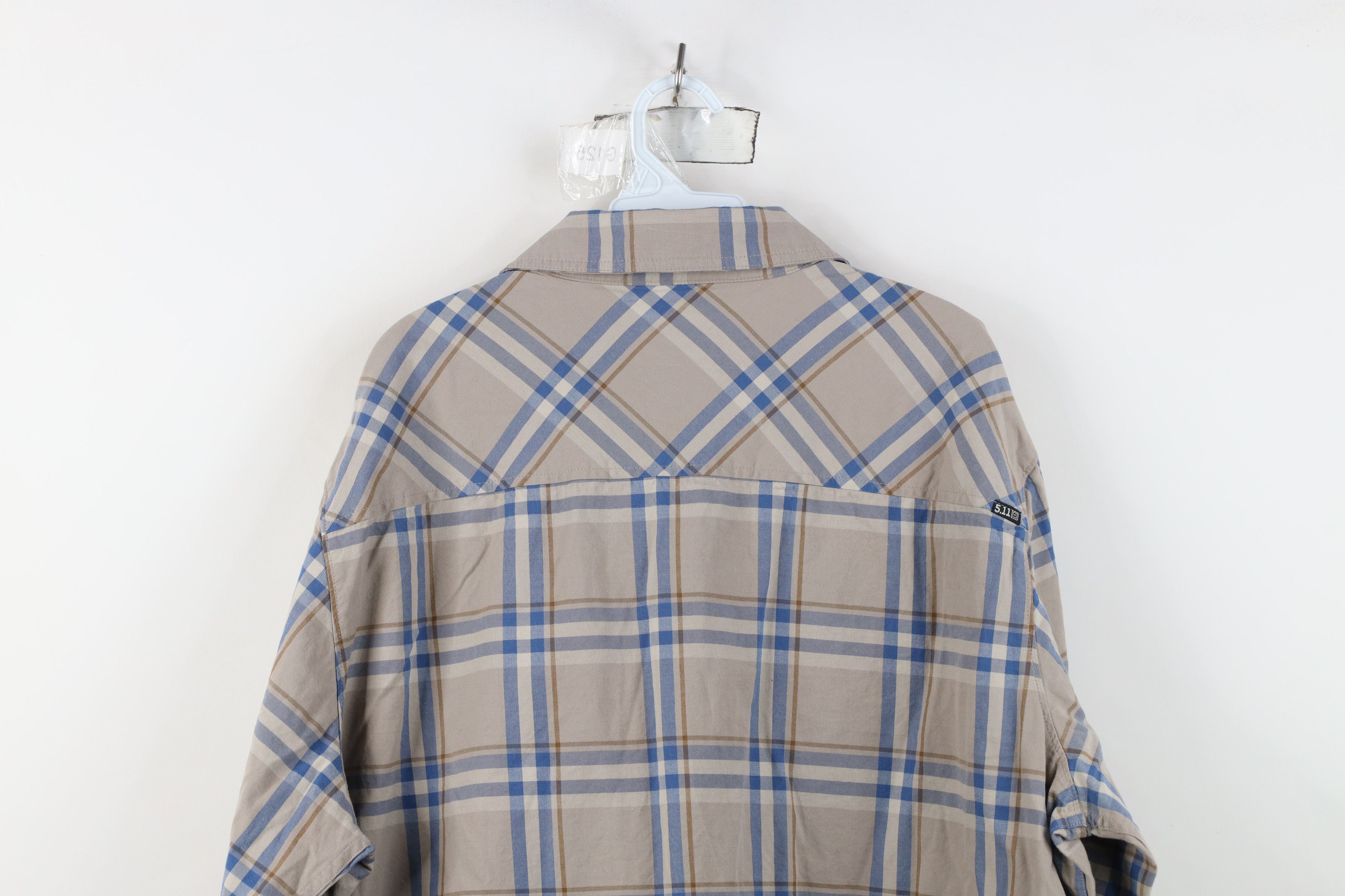Vintage 5.11 Tactical Series Gunner Snap Button Shirt Plaid Size US XXL / EU 58 / 5 - 15 Thumbnail