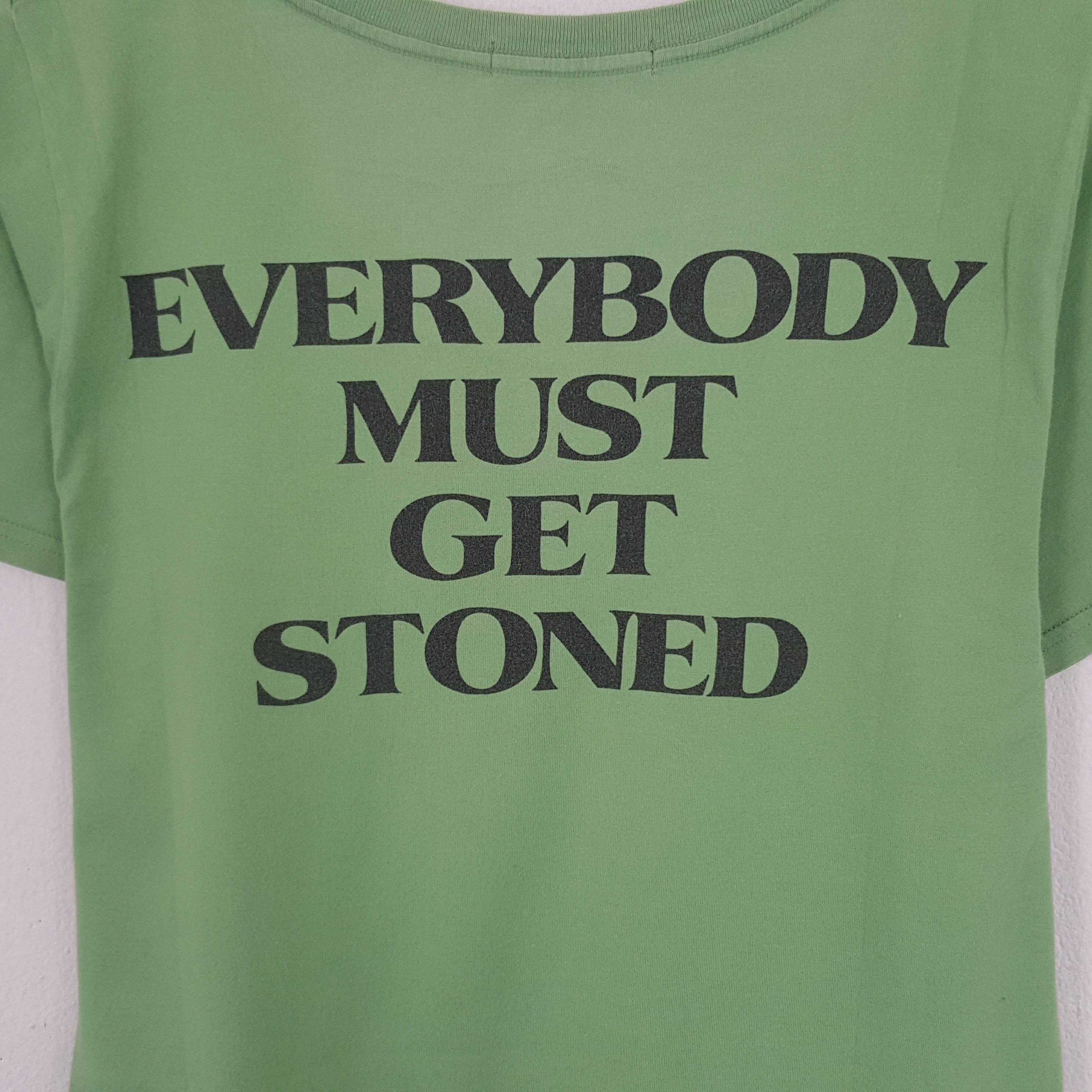 Hysteric Glamour × Japanese Brand × Vintage Vintage Hysteric Glamour Everybody Must Get Stoned Tshirt Size S / US 4 / IT 40 - 4 Thumbnail