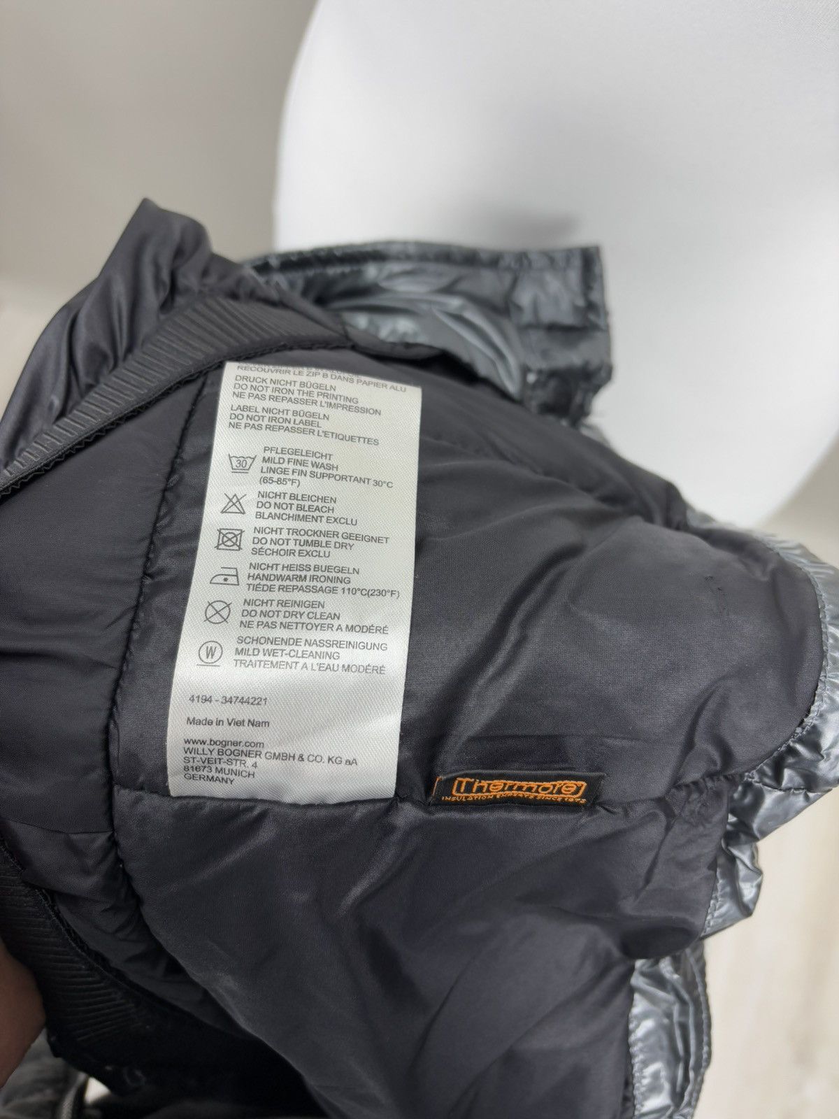 Bogner Womens ski jacket Bogner Fire Ice Size 40 Color Gray Size L / US 10 / IT 46 - 17 Thumbnail