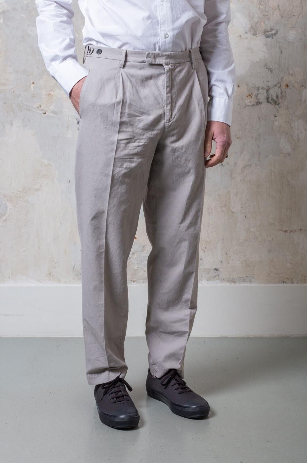 Barena Barena Masco Vignola Trousers -- Perla Cotton-Linen Size US 36 / EU 52 - 16 Thumbnail