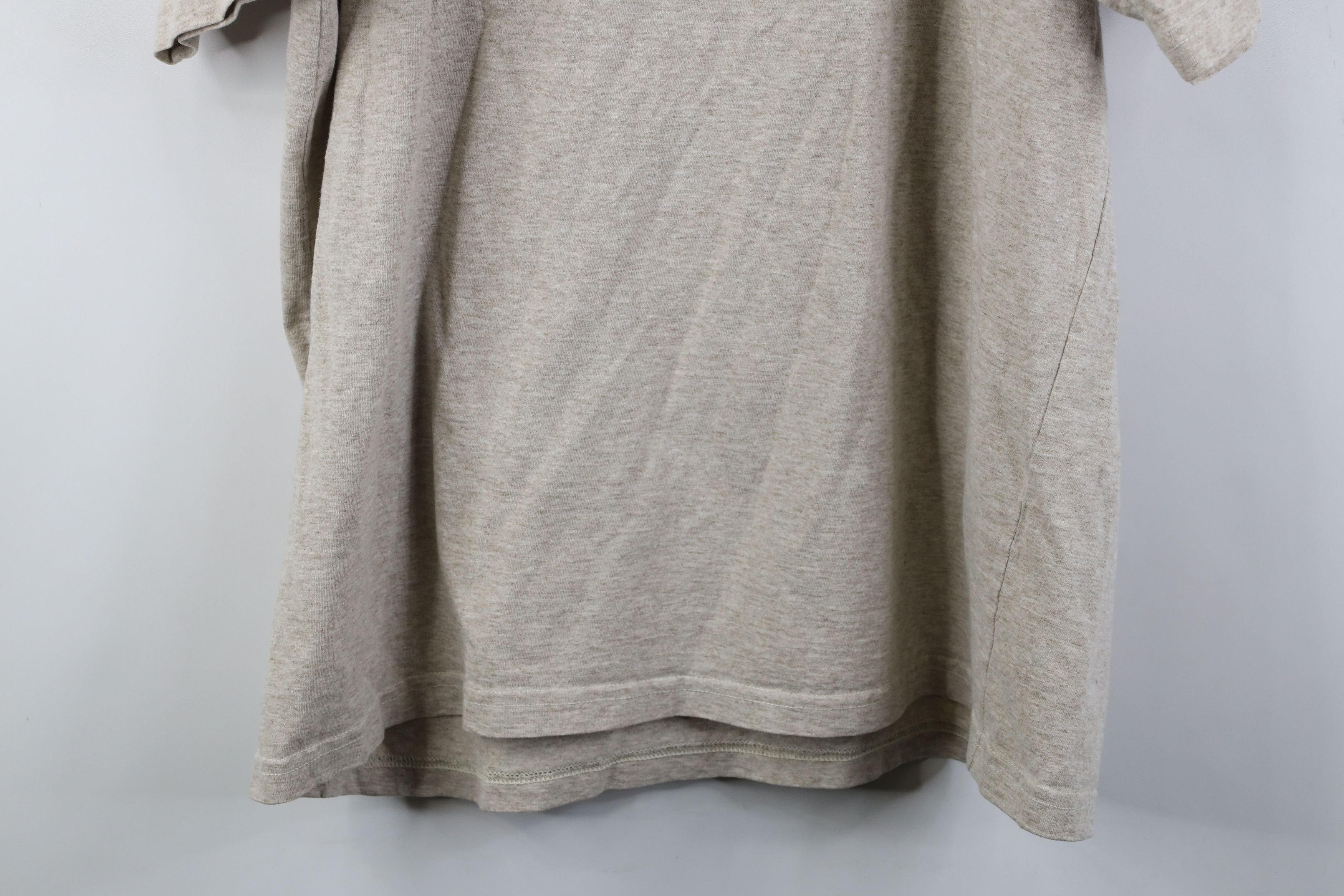 Vintage Vintage 90s Streetwear Fit T-Shirt Oatmeal Brown Cotton USA Size US L / EU 52-54 / 3 - 12 Thumbnail