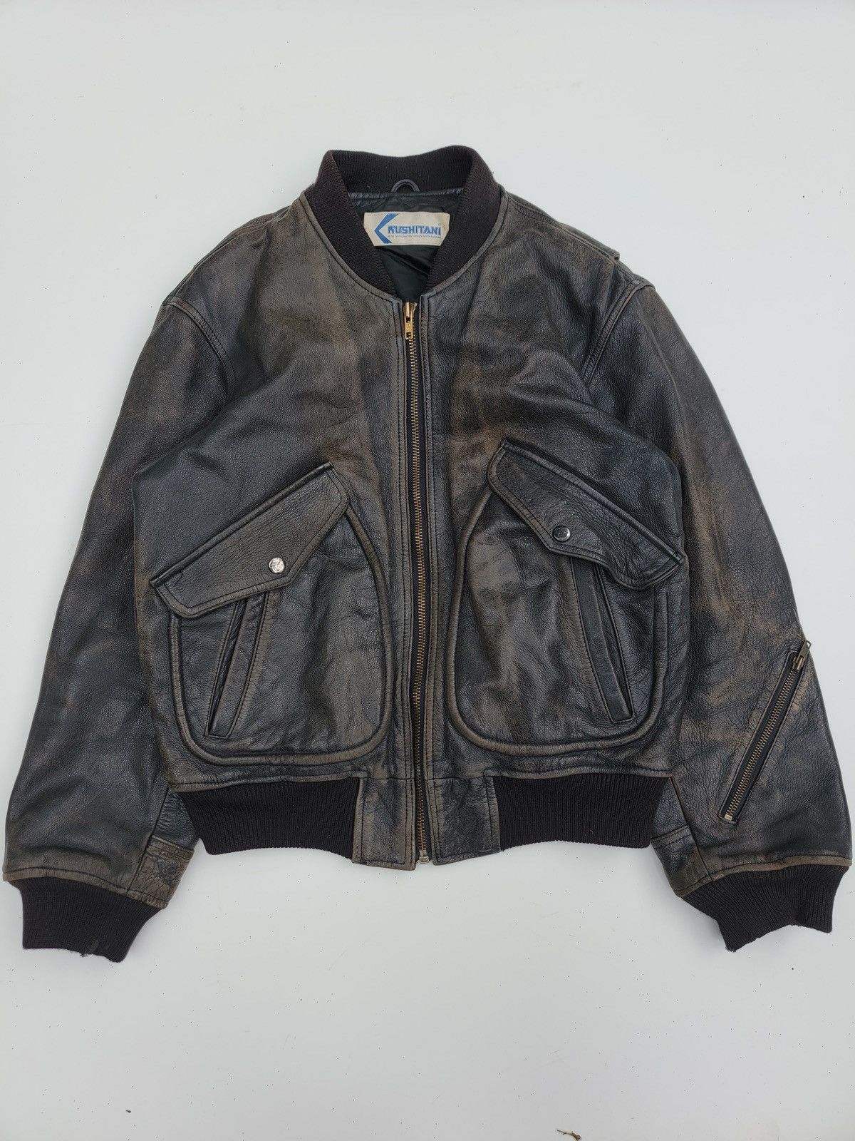 Leather ✅️Vintage Kushitani Leather Jacket Size US L / EU 52-54 / 3 - 2 Thumbnail