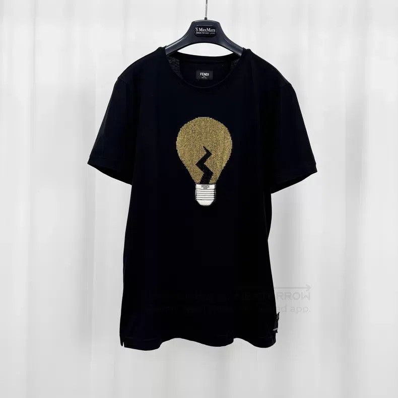 Fendi Fendi Crystal Light Bulb Letter Short Sleeve Size US M / EU 48-50 / 2 - 1 Thumbnail