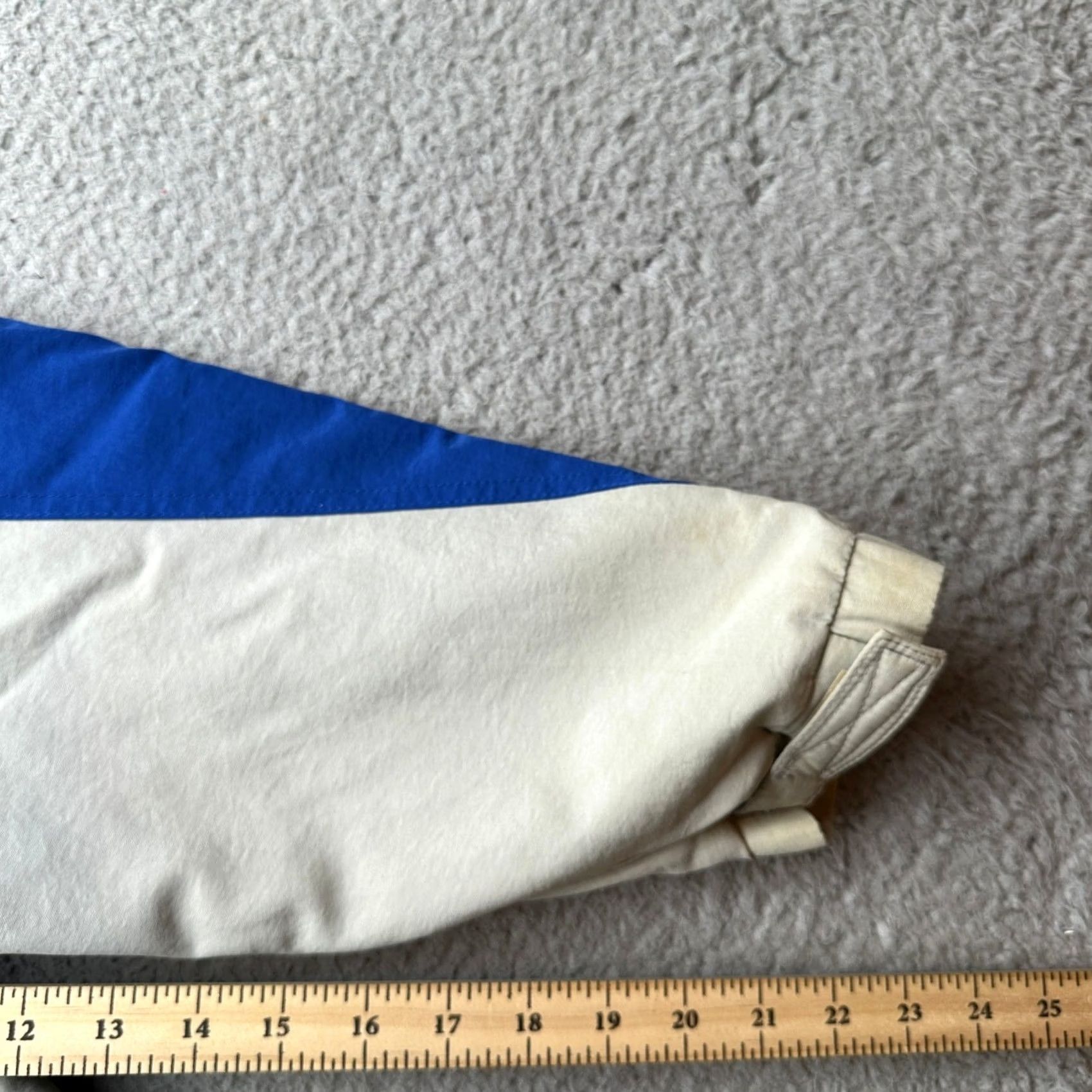 Obermeyer VINTAGE Obermeyer Windbreaker Jacket 90s Men Medium Hooded 1/2 Zip Anorak Blue Nylon Long Sleeve Pockets Jersey? Size US L / EU 52-54 / 3 - 4 Thumbnail