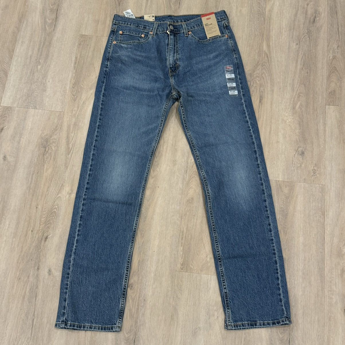 Levi's Levi 505 Regular Eco Ease Jeans Size US 33 - 2 Thumbnail