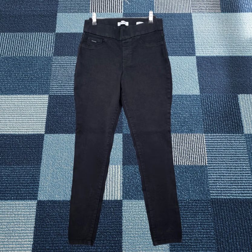 Nine West Nine West Jeans Skinny Mid Rise Dark Wash Black Womens 6 Denim Slim Pocket 5-Pocket Inseam 29 In. Modern Vintage: No Mens Womens Girls? Size 28" / US 6 / IT 42 - 1 Thumbnail