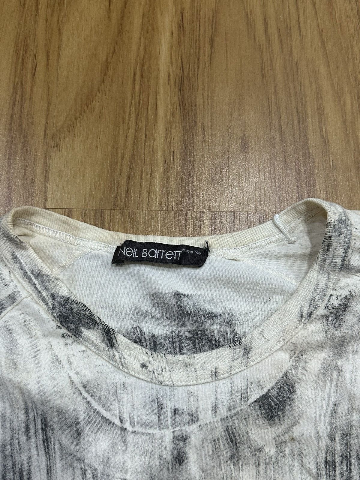 Neil Barrett Neil Barrett Over Dyed Full Printed Cotton Tee (SAMPLE) Size US M / EU 48-50 / 2 - 6 Thumbnail