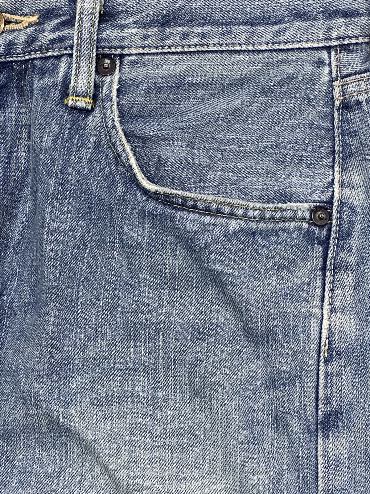 Edwin Vintage Edwin 505 Selvedge Japan Denim Straight Leg Faded Size US 30 / EU 46 - 6 Thumbnail