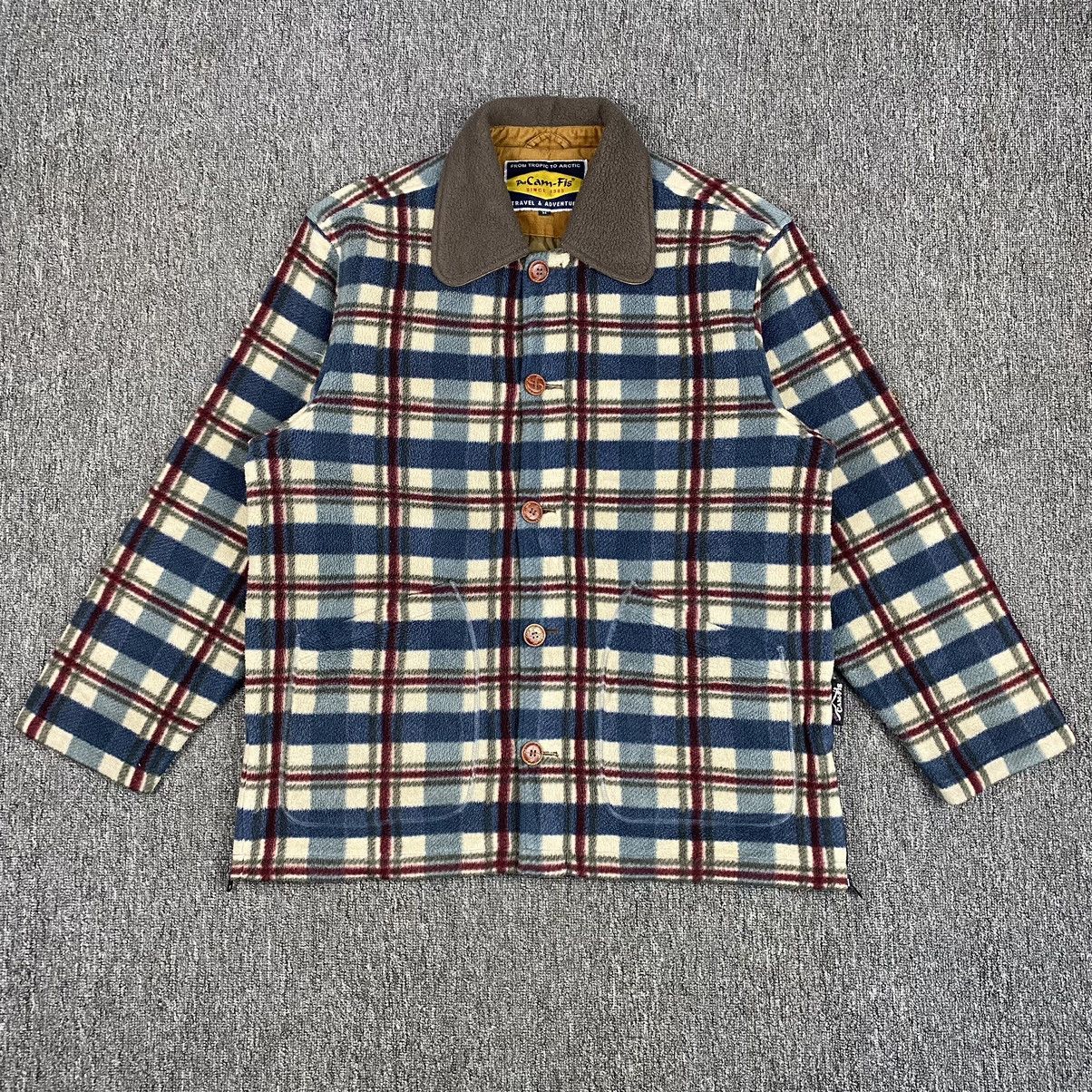 Japanese Brand × Polartec Pro Cam-Fis Checkered Polartec Fleece Size US M / EU 48-50 / 2 - 2 Thumbnail
