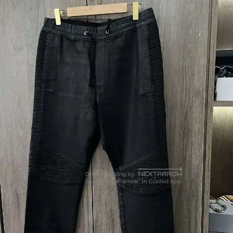 Balmain Balmain Women's Black Leather Jeans . Size 30" / US 8 / IT 44 - 4 Thumbnail